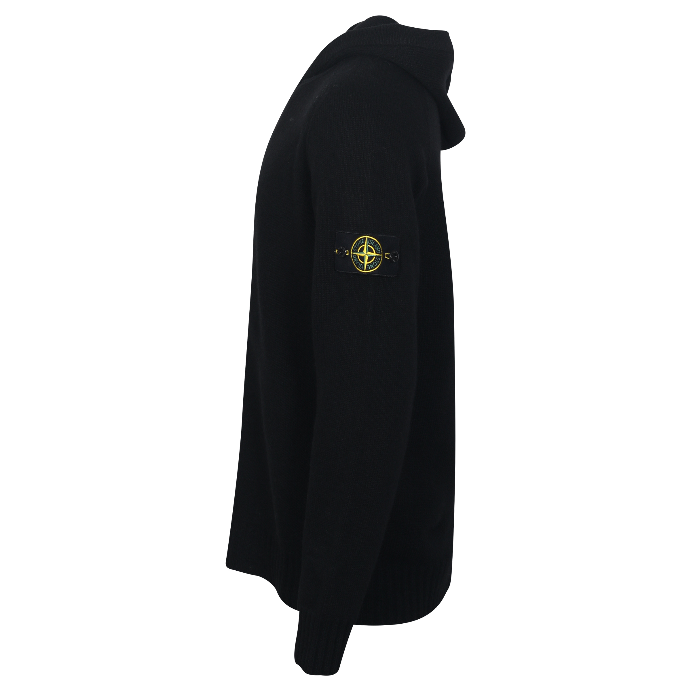 Stone Island Knit Hoodie in Black