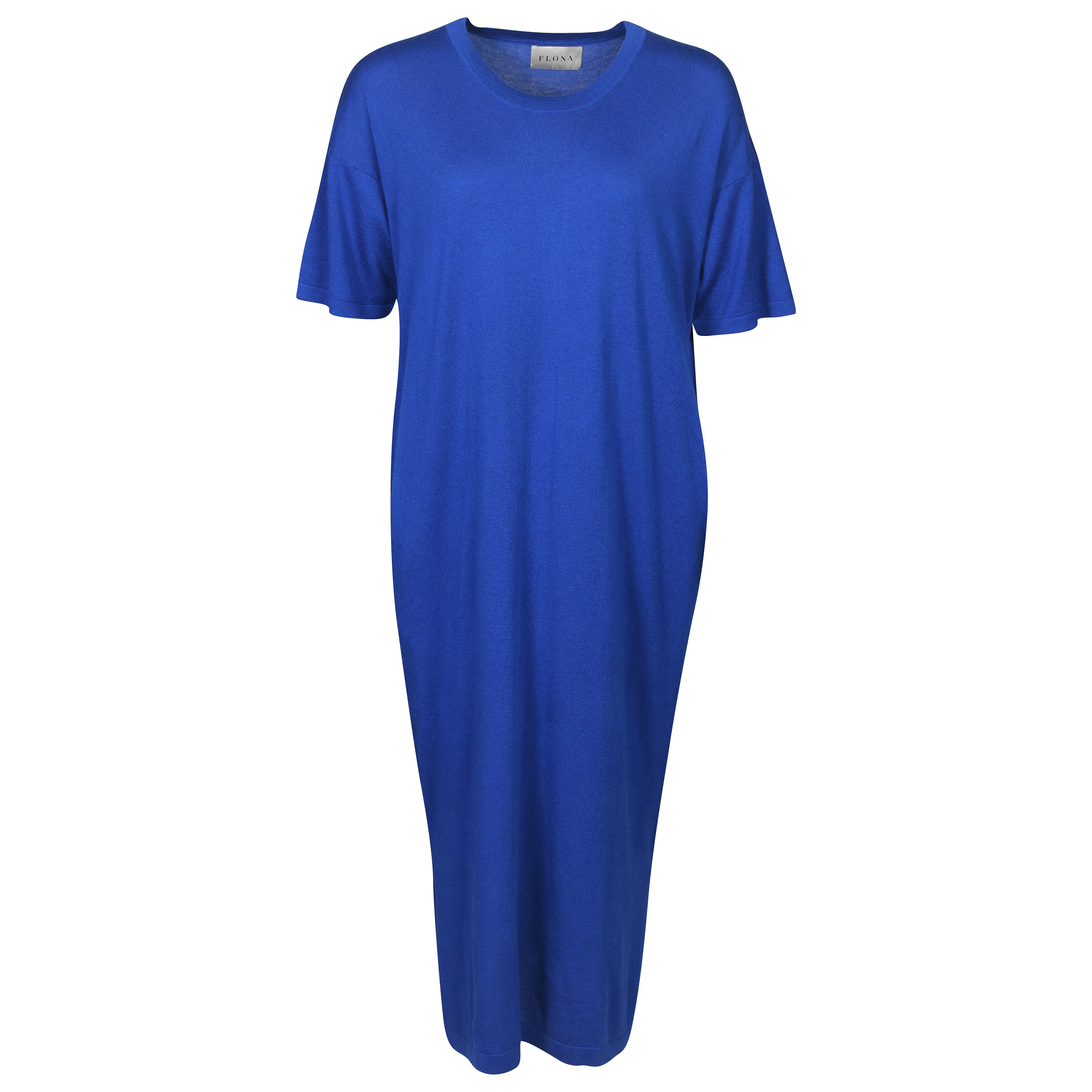 Flona Cashmere/Silk Dress in Royal Blue