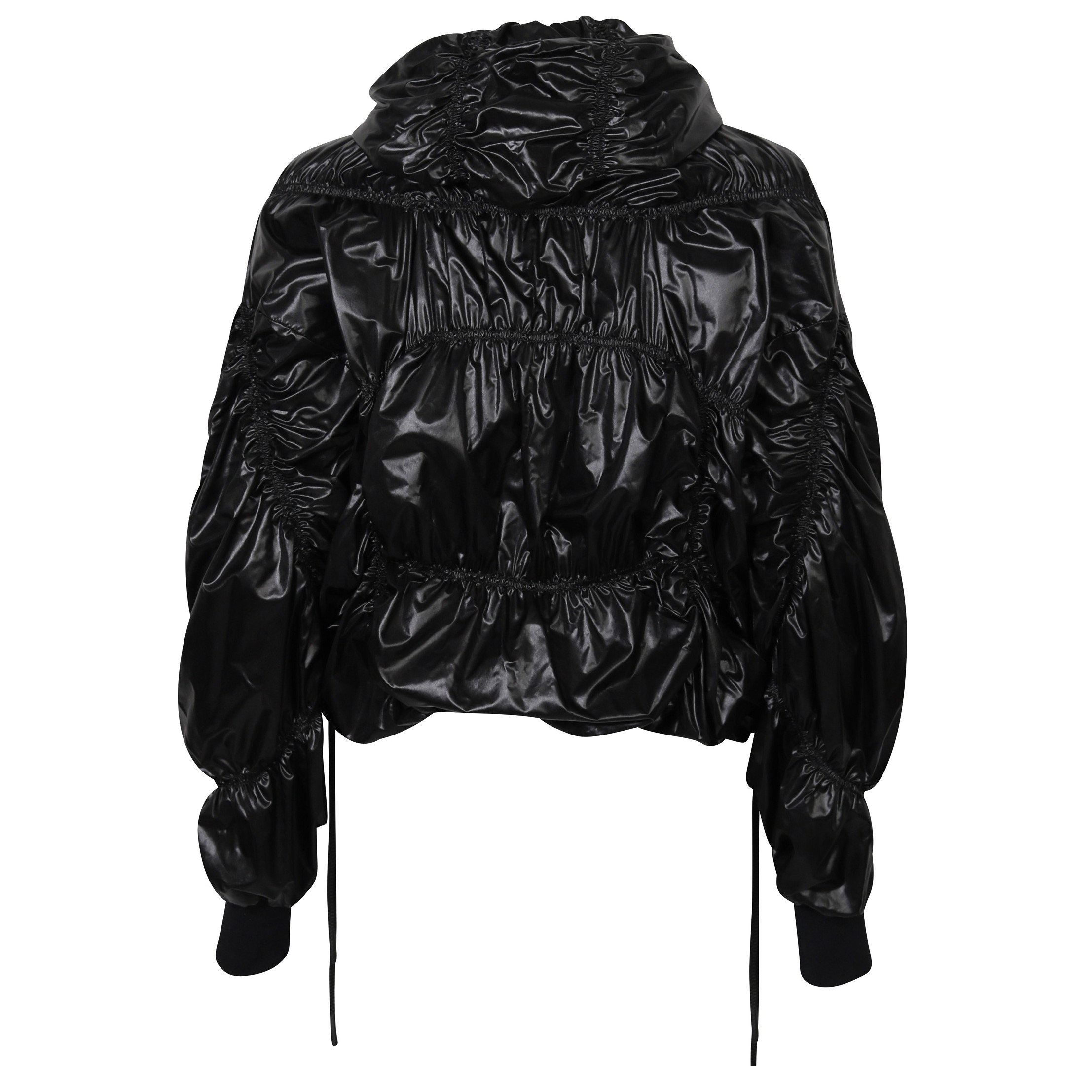 KHRISJOY Oversized Cloud Windbreaker Jacket in Black