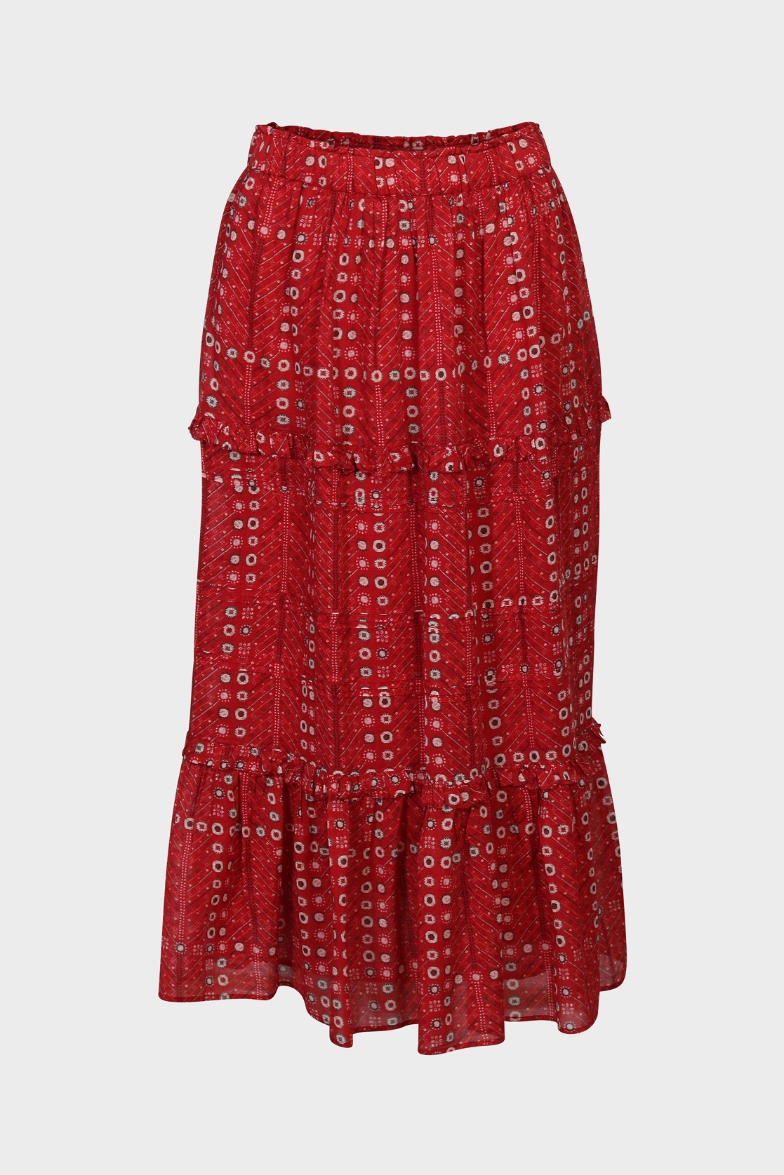 ISABEL MARANT ÉTOILE Diya Skirt in Red ISABEL MARANT ÉTOILE Diya Skirt in Red