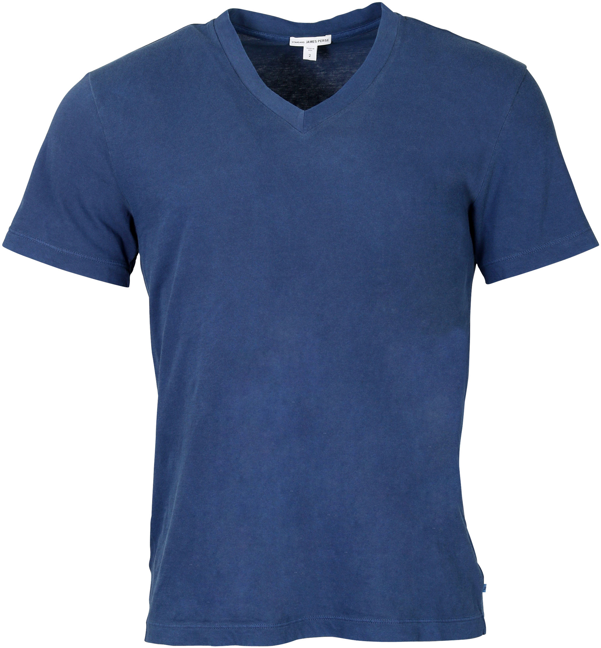 James Perse T-Shirt V-Neck Mid Blue XS