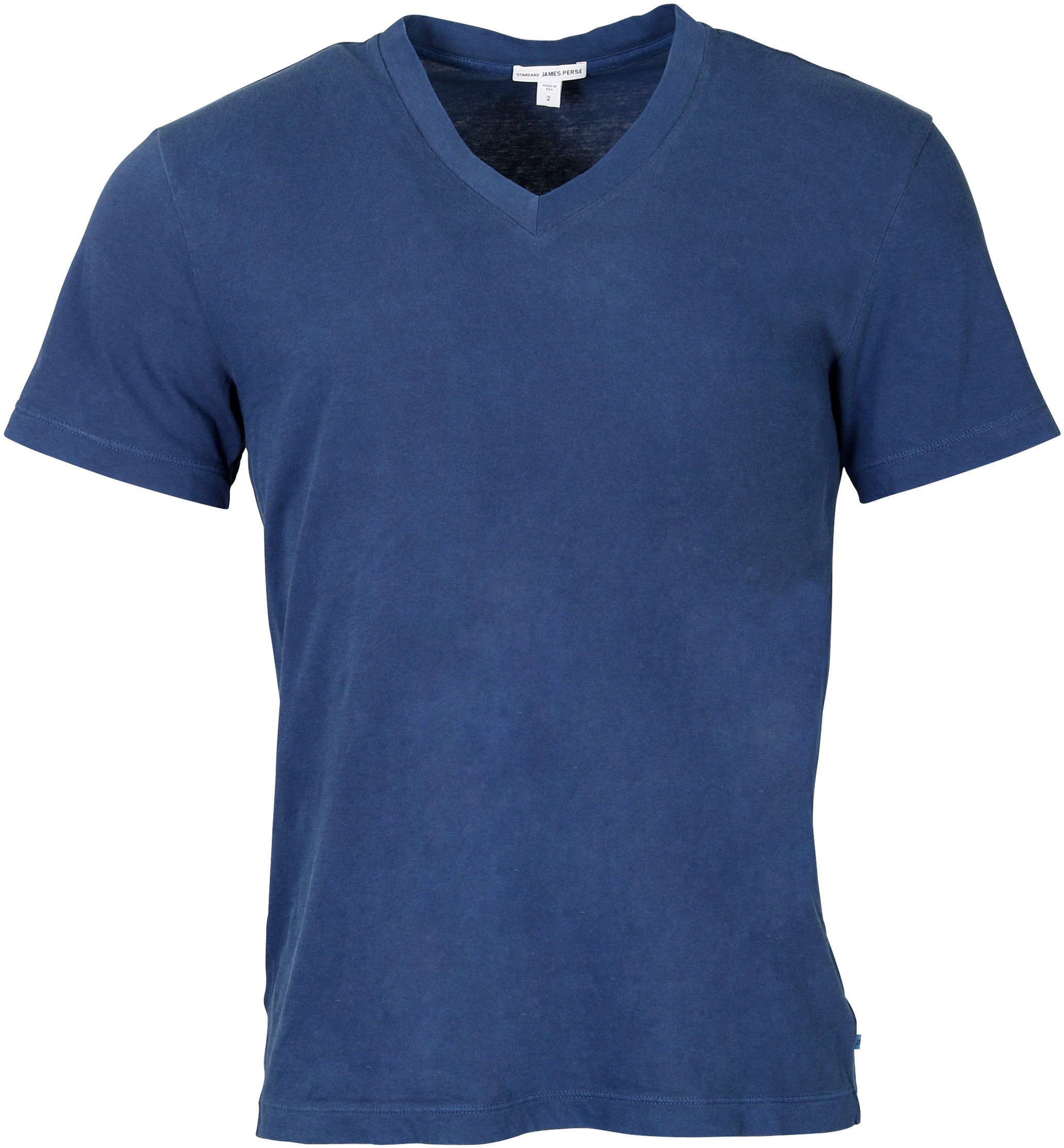 James Perse T-Shirt V-Neck Mid Blue