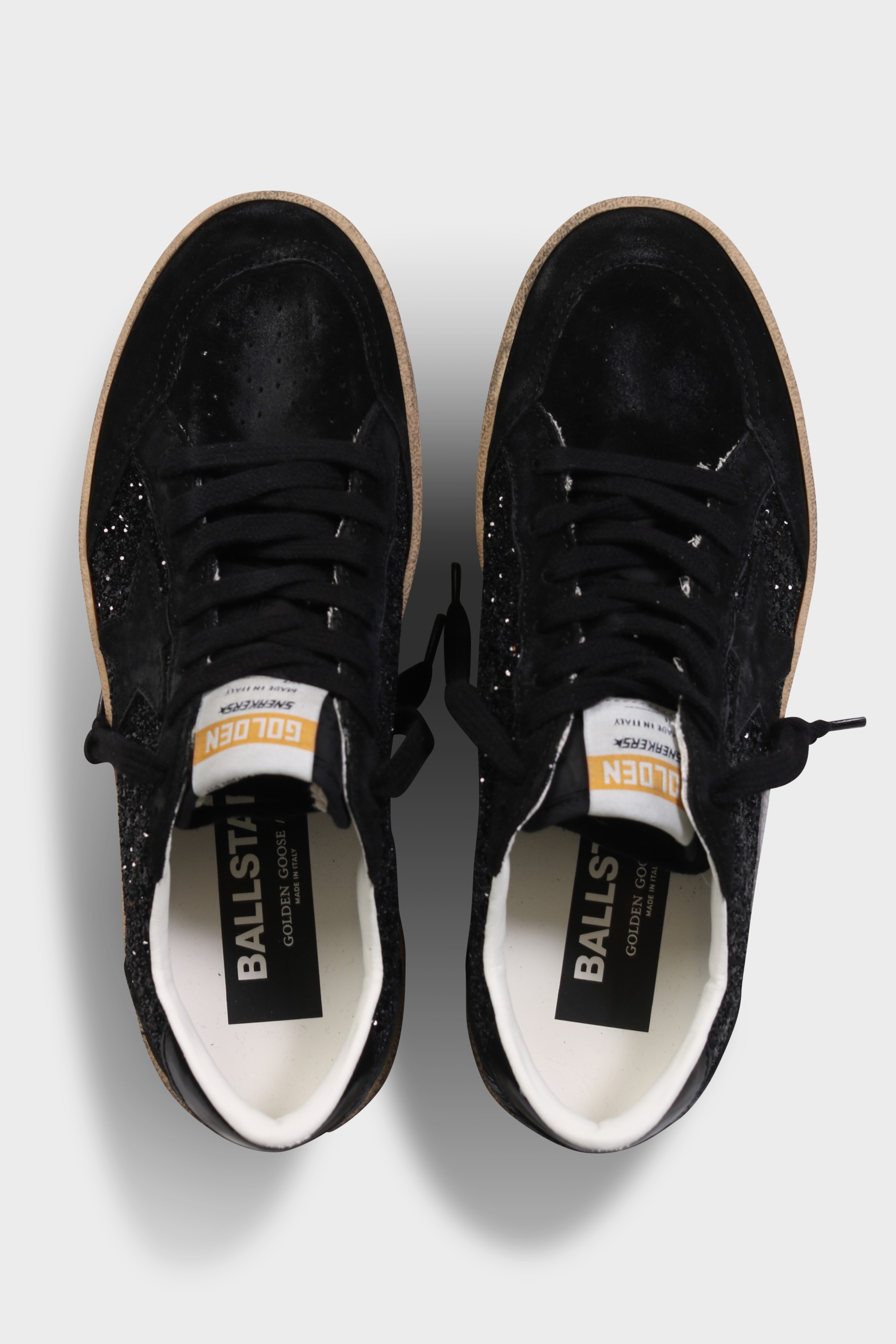 GOLDEN GOOSE Sneaker Ballstar in Black Glitter 37