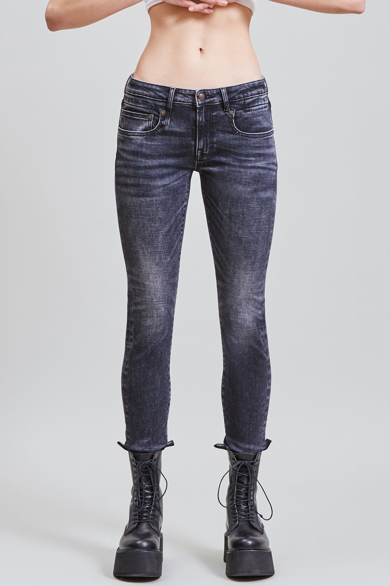 R13 Boy Skinny Morrison Black
