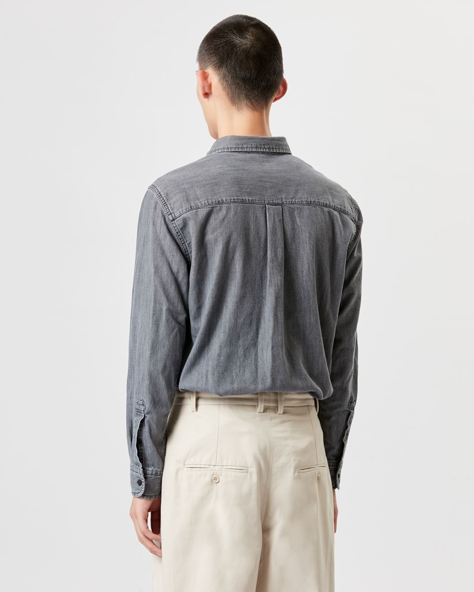 Isabel Marant Lako Jeans Shirt in Dark Grey XL