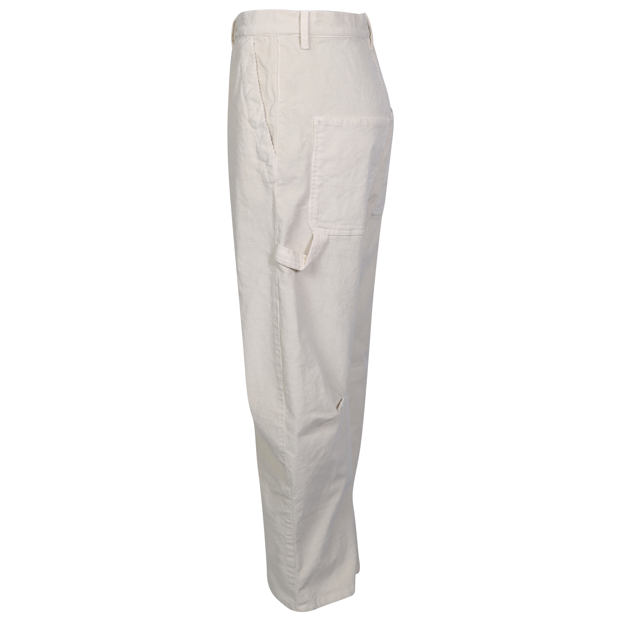 Nili Lotan Corduroy Carpenter Pant in Winter White