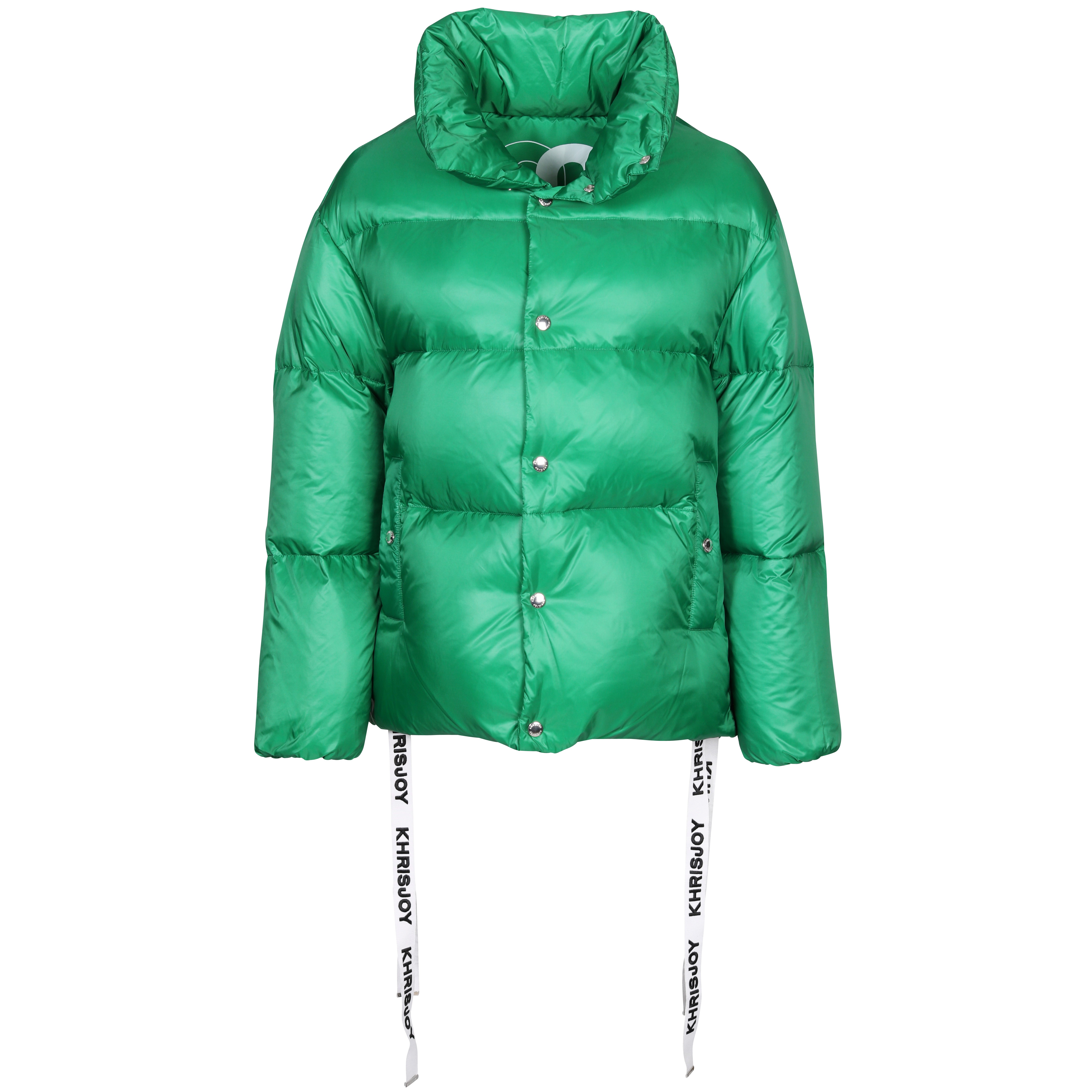 Khrisjoy Iconic Puffer Oversized Jacket in Emerald Green