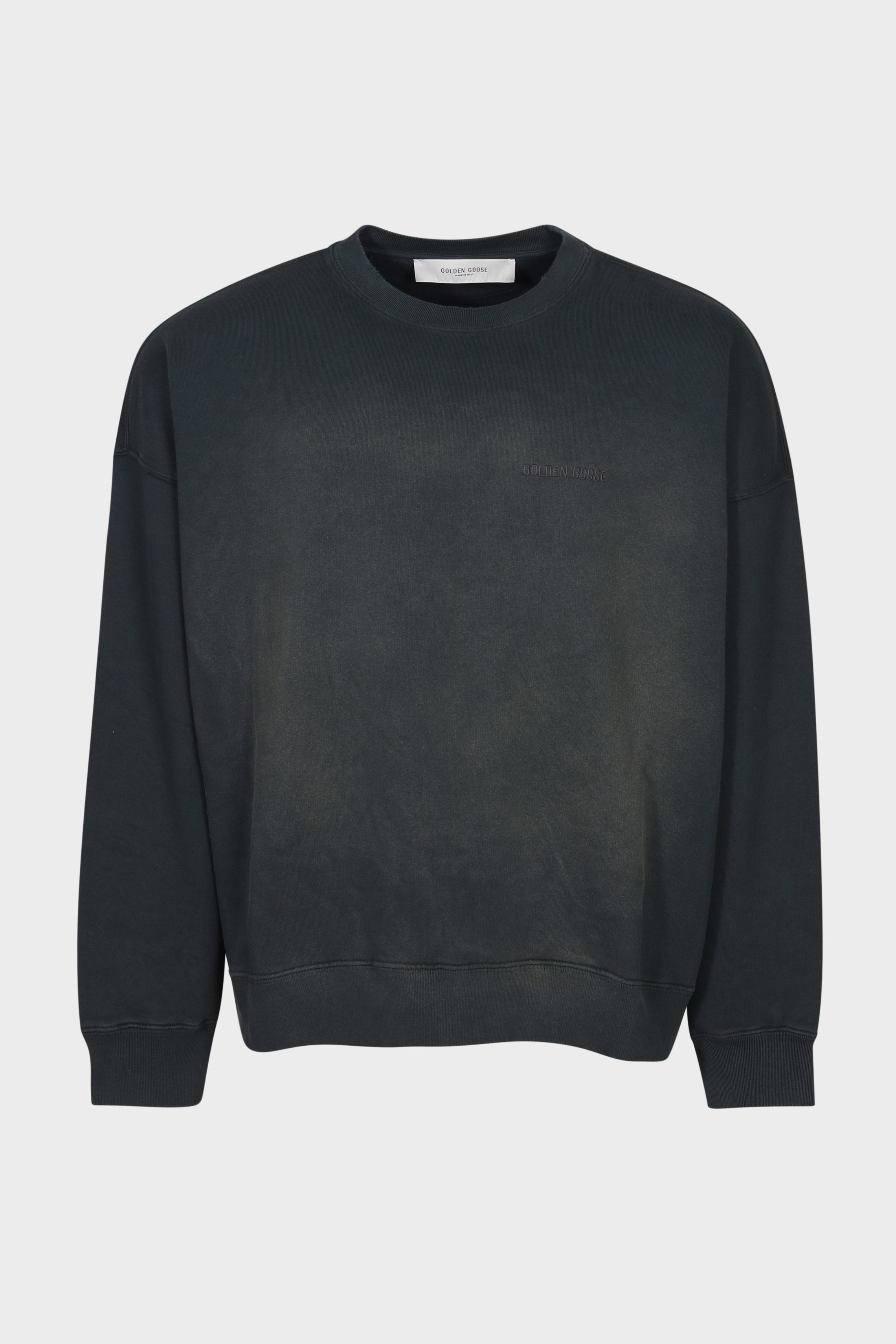 GOLDEN GOOSE Sweatshirt in Bleached Washed Black GOLDEN GOOSE Sweatshirt in Bleached Washed Black