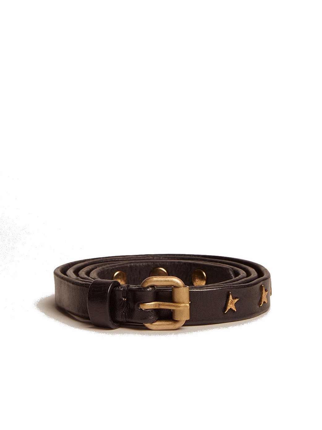 Golden Goose Belt Molly in Black/Star Studs
