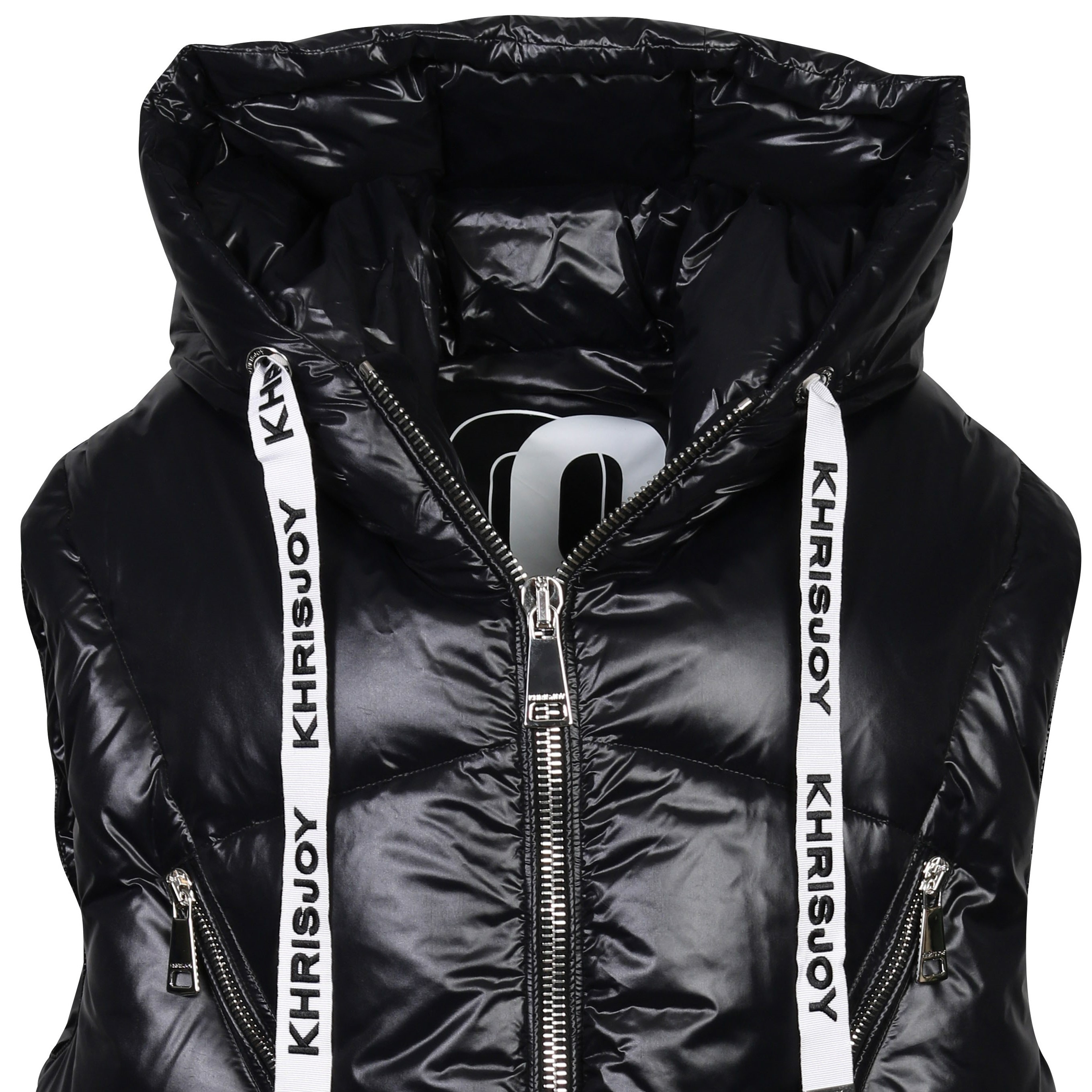 Khrisjoy Iconic Puffer Vest in Shiny Black