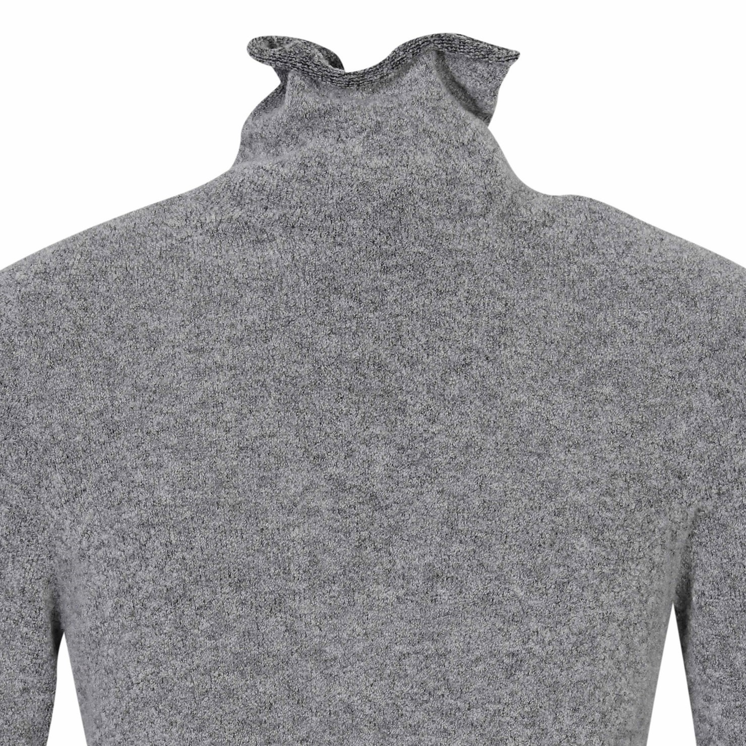 Hannes Roether Knit Turtleneck in Grey Melange
