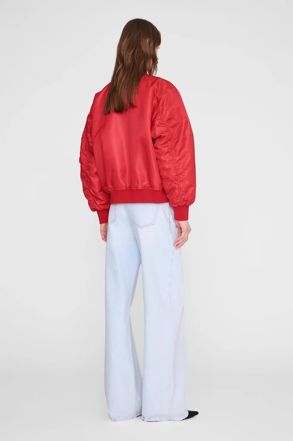 ANINE BING Leon Bomber Jacket in Red
