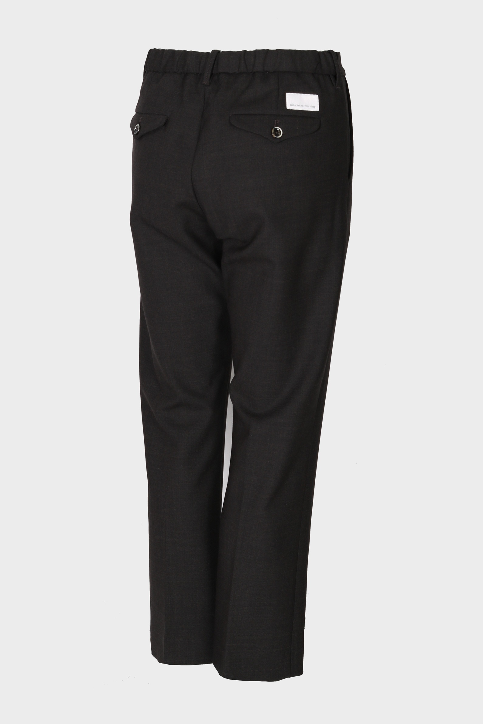 NINE:INTHE:MORNING Magda Wool Pant in Brown