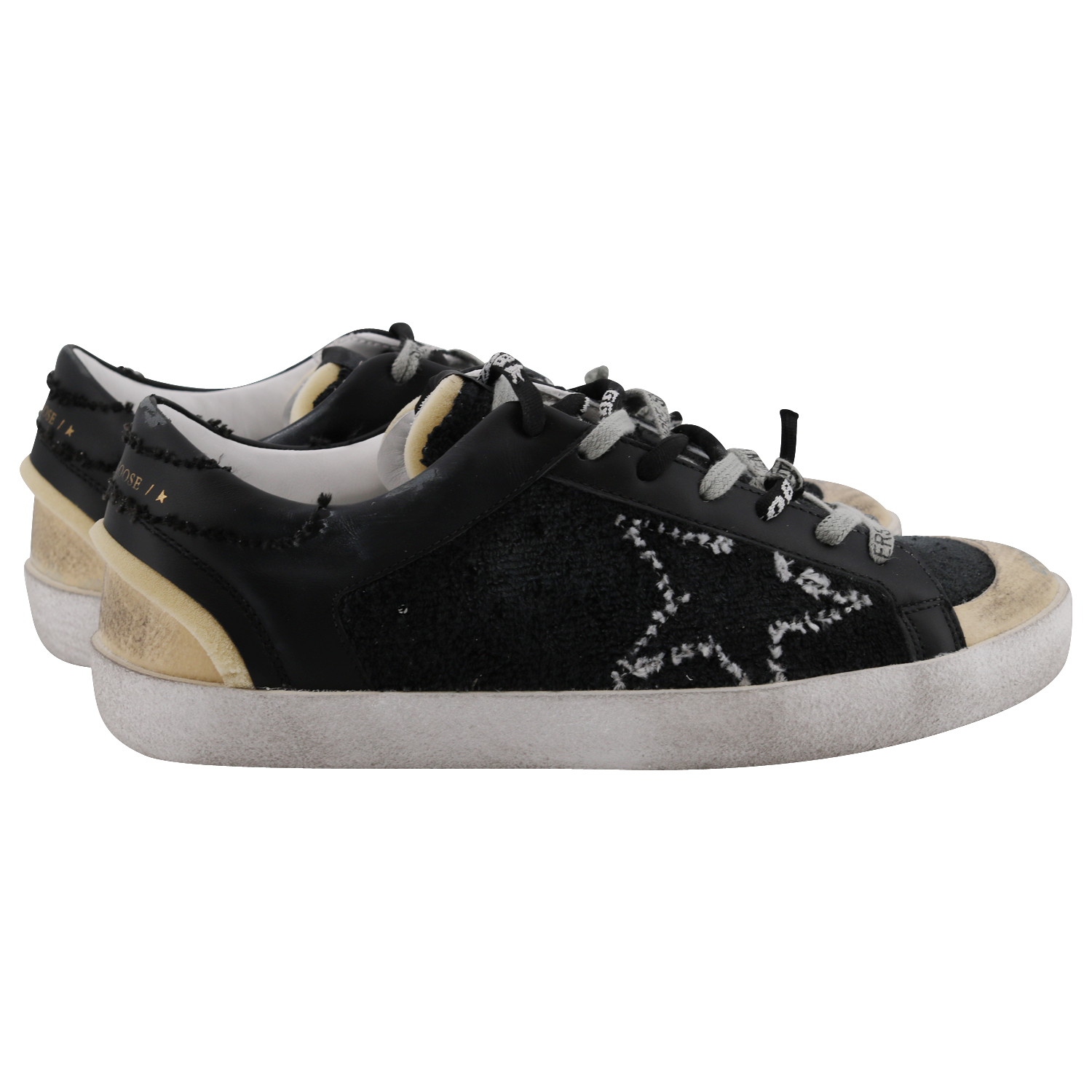 Golden Goose Sneaker Superstar Unstitched Black