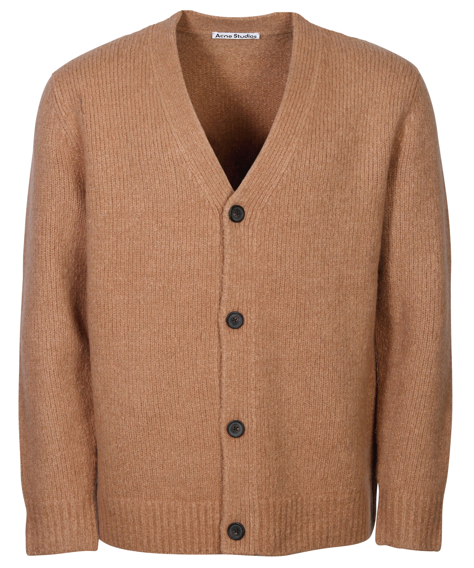 Acne Studios Knit Cardigan Kabelo Cashmix Light Brown