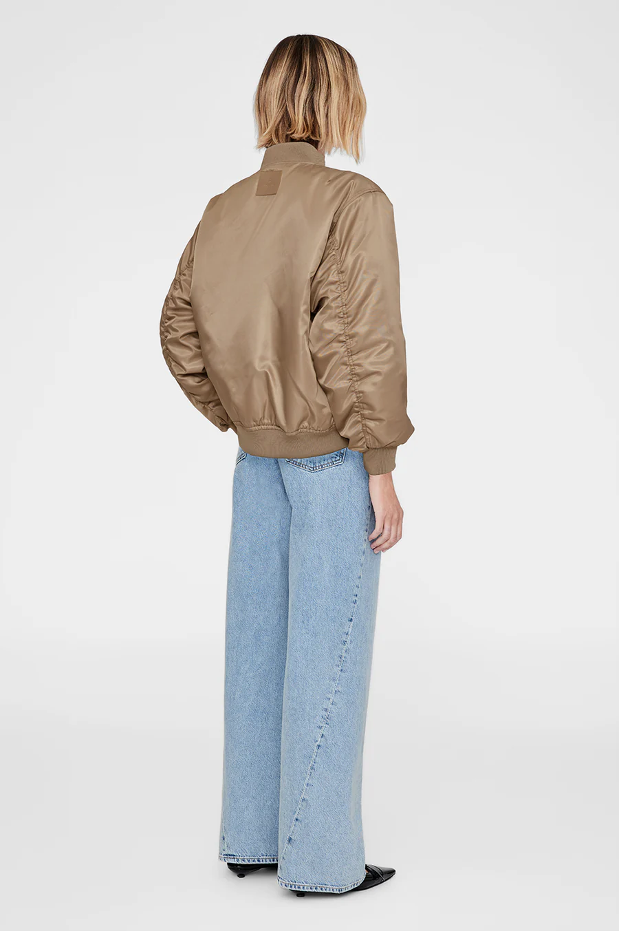 ANINE BING Leon Bomber Jacket in Bordeaux