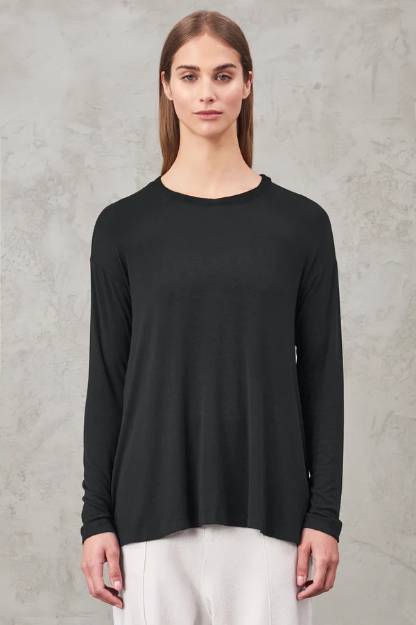 TRANSIT PAR SUCH Flowing Longsleeve in Black