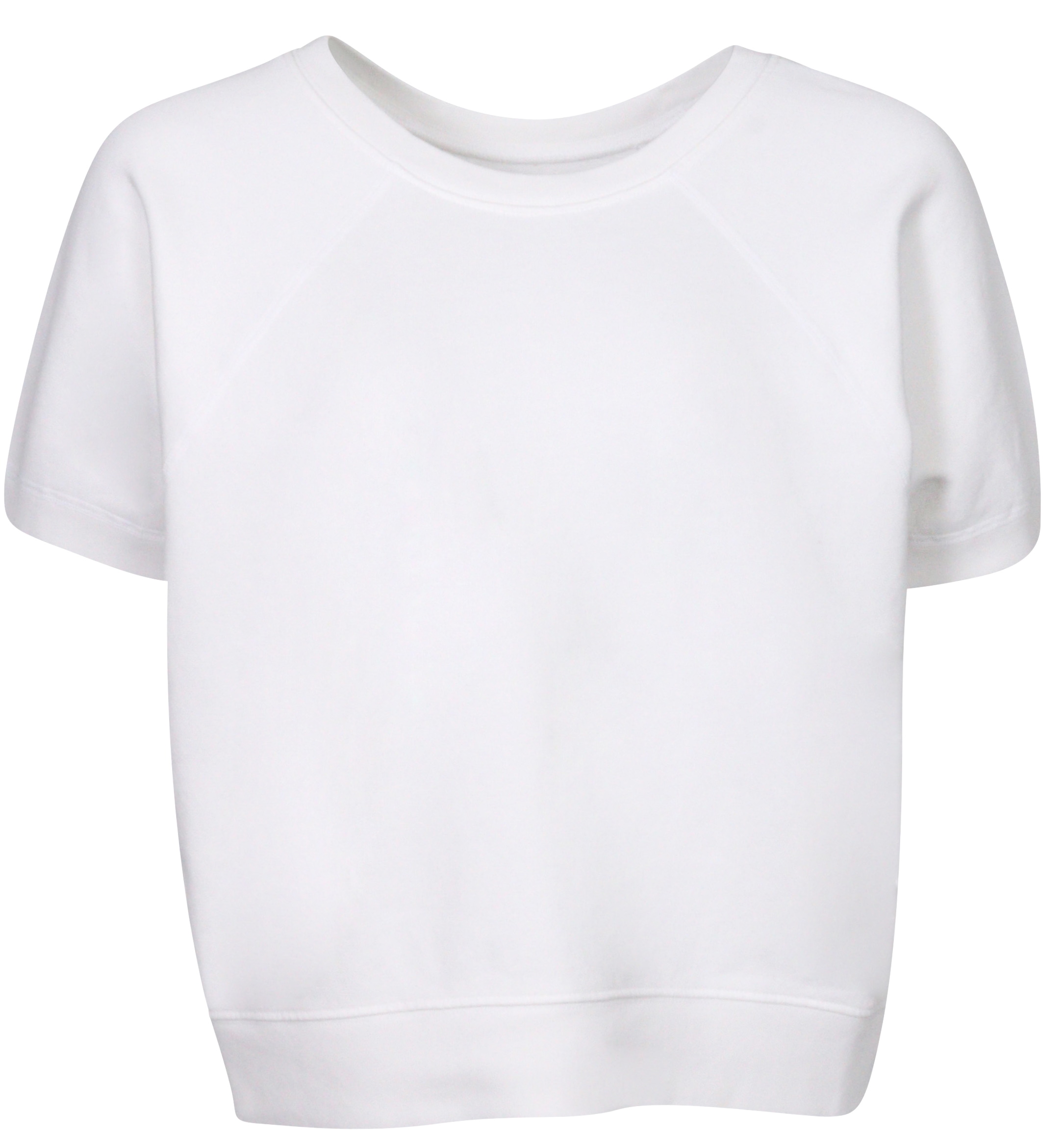 Nili Lotan Short Sleeve Sweatshirt Ciara Vintage White