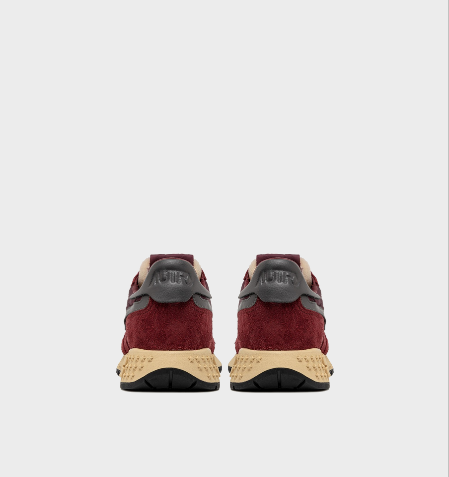 AUTRY ACTION SHOES Reelwind Low Sneaker Suede/Mesh/Bordeaux