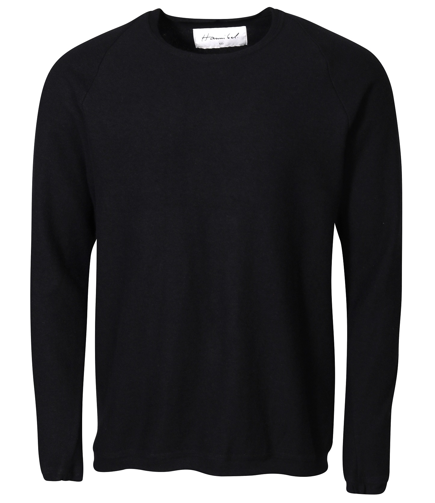 HANNIBAL. Cashmere Pullover Anton in Ink Black HANNIBAL. Cashmere Pullover Anton in Ink Black
