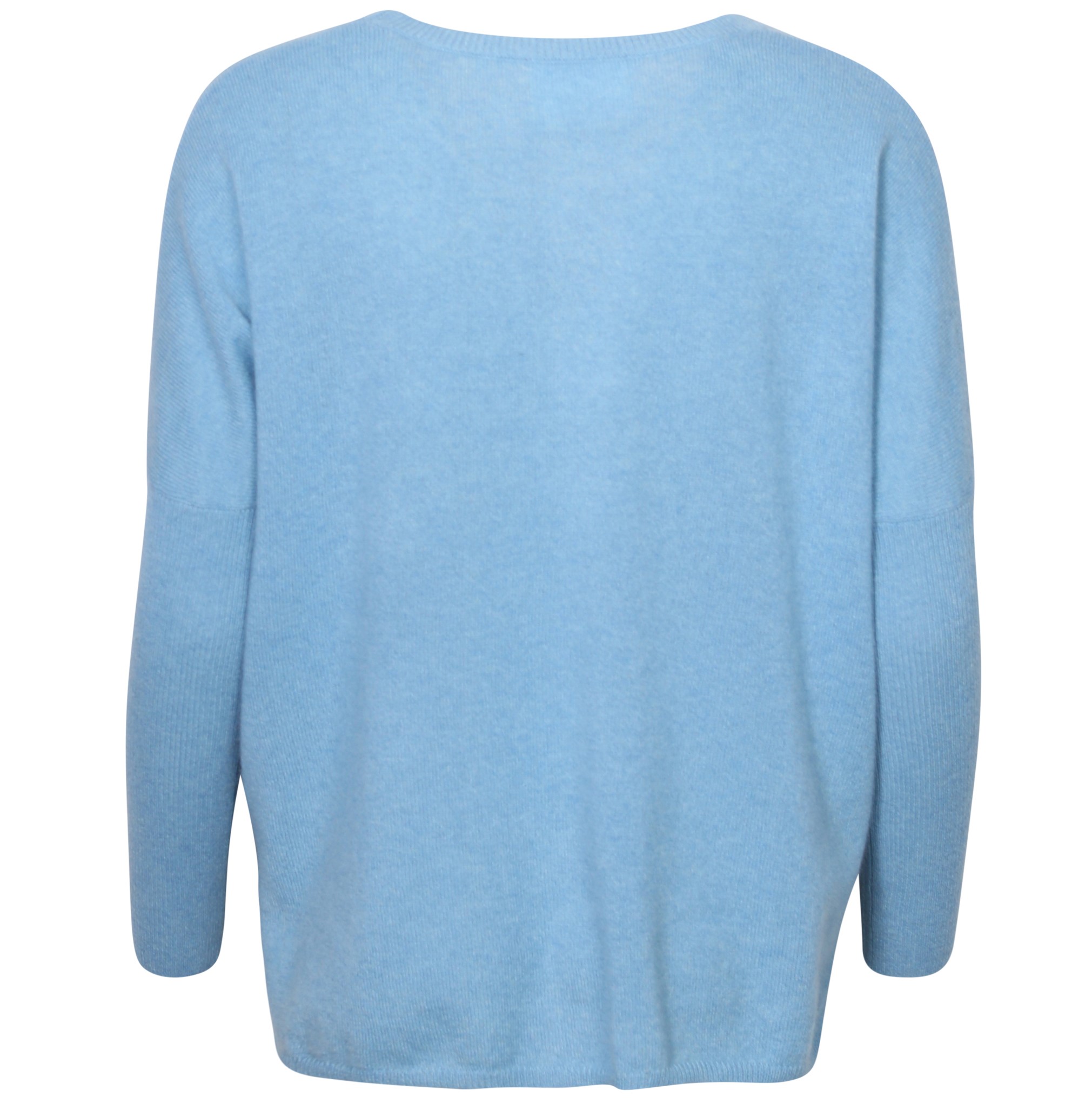 ABSOLUT CASHMERE Poncho Sweater Astrid in Blue L