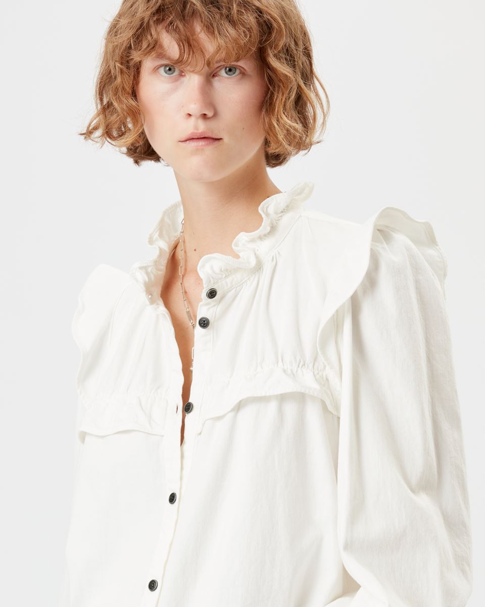 Isabel Marant Étoile Idety Shirt in White FR 40 / DE 38