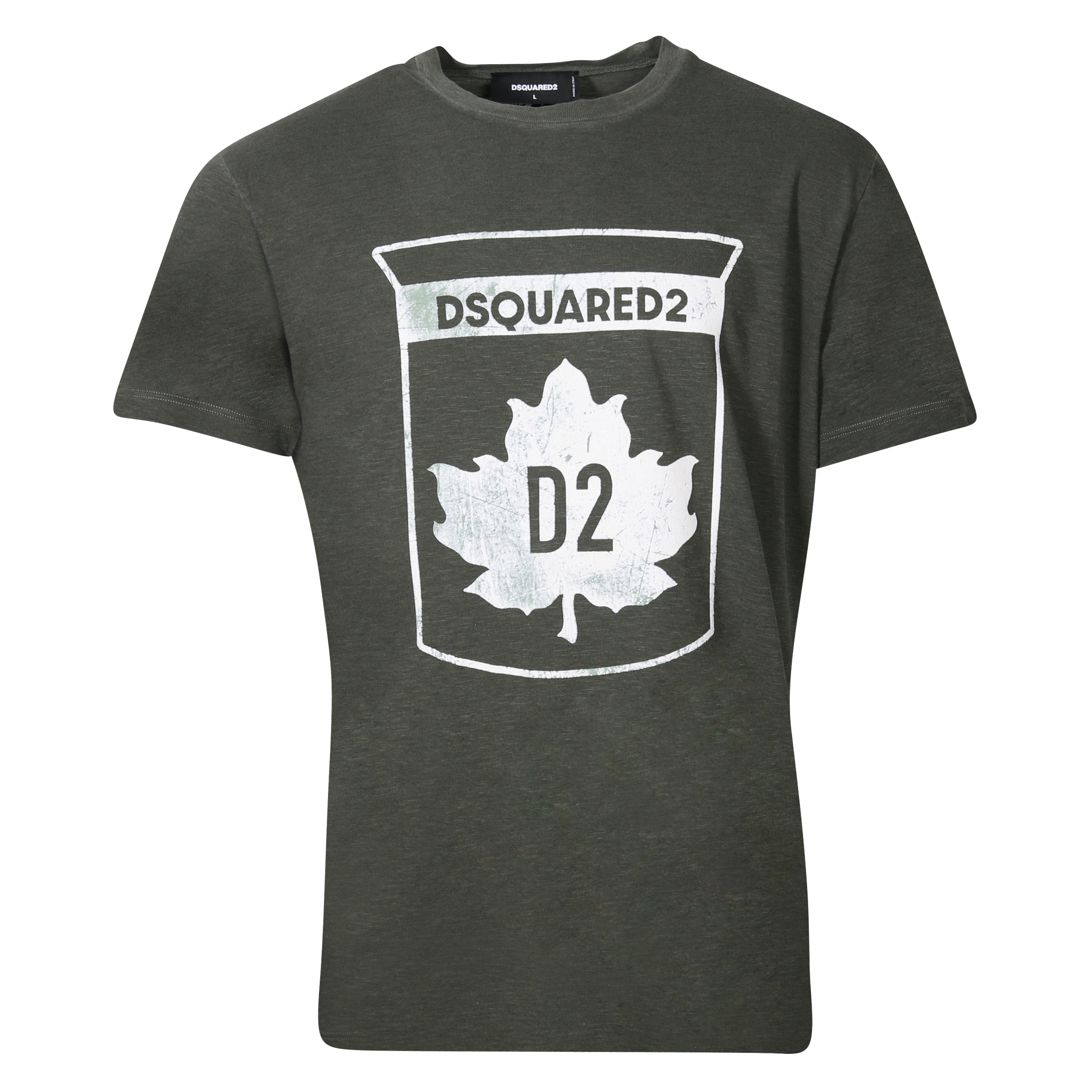 Dsquared T-Shirt Olive Printed