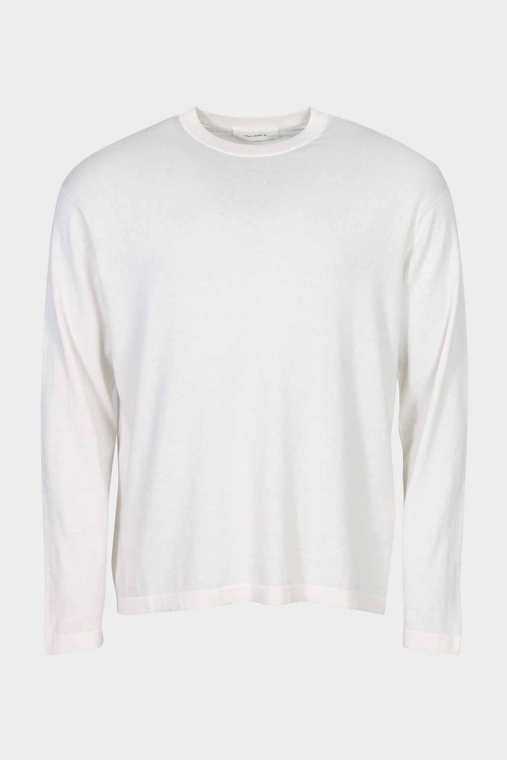 LISA YANG Brendan Cotton Cashmere Pullover in Off White