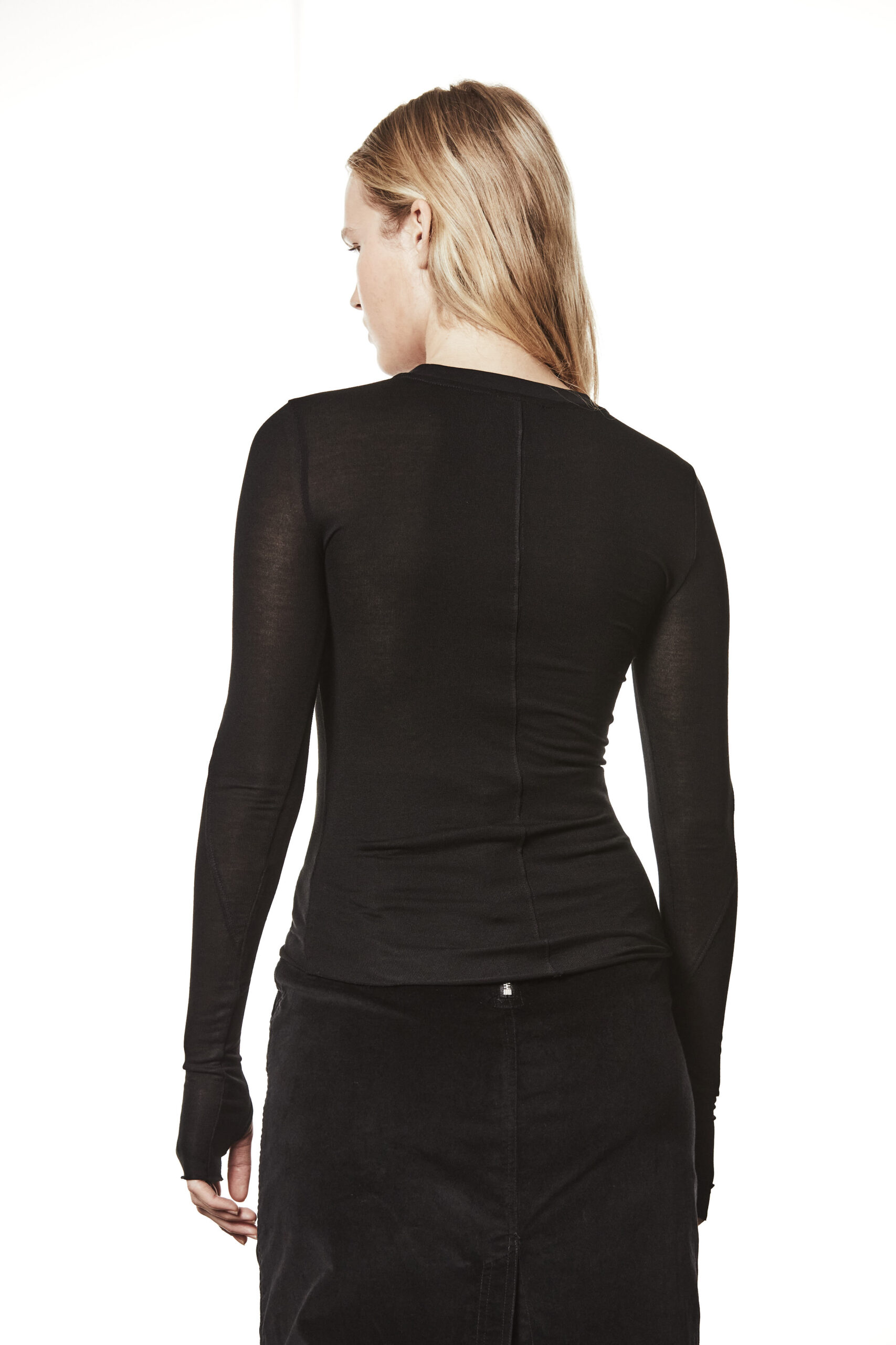 THOM KROM Slim Fit Longsleeve in Black THOM KROM Slim Fit Longsleeve in Black