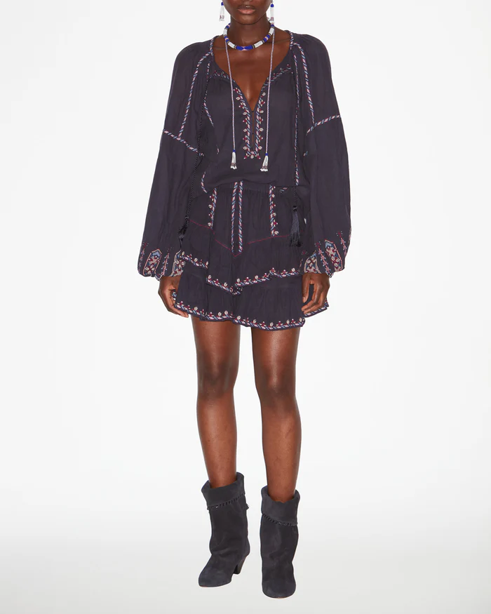 ISABEL MARANT ÉTOILE Fernanda Blouse in Faded Night/Lilac ISABEL MARANT ÉTOILE Fernanda Blouse in Faded Night/Lilac