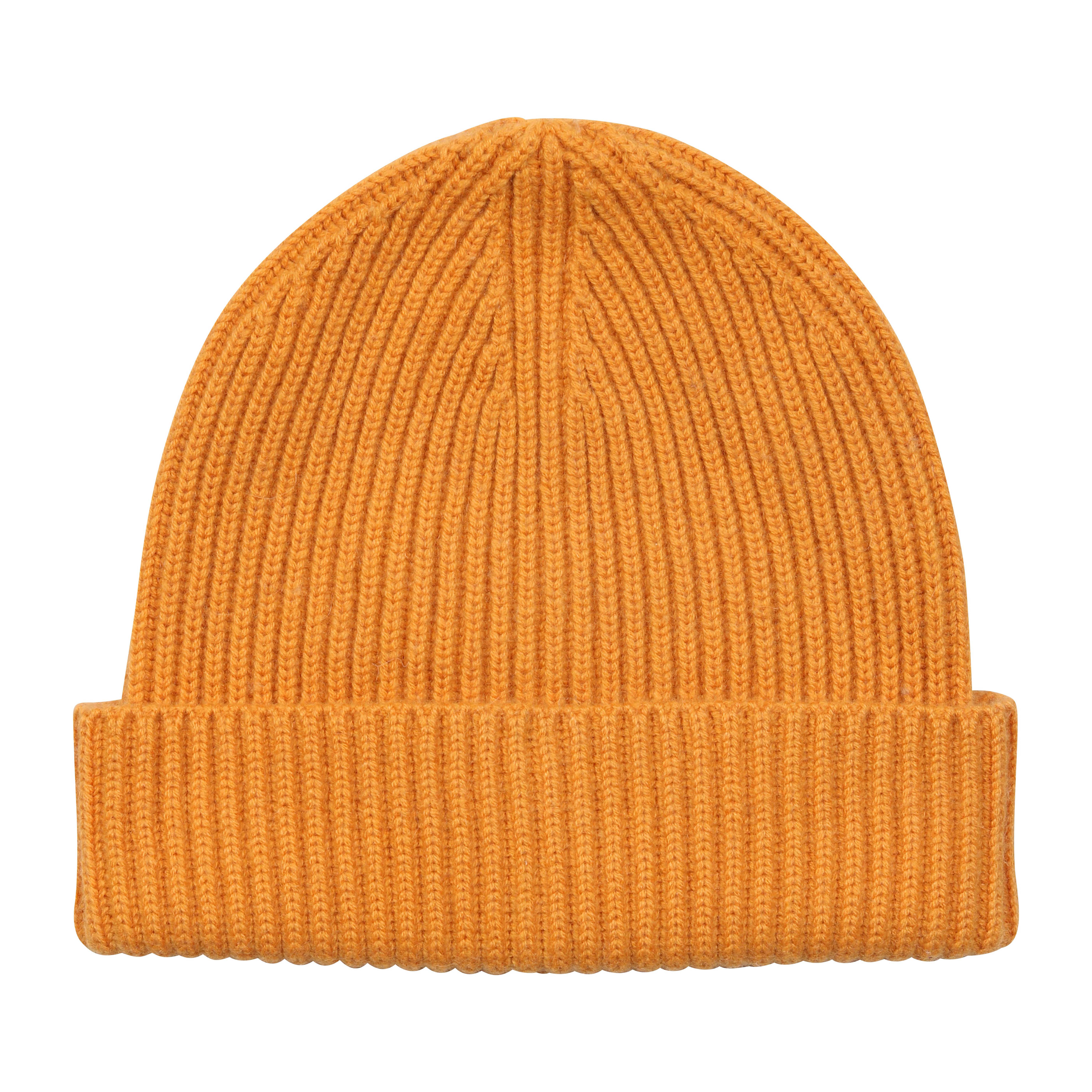 Flona Cashmere Cap in Ochre