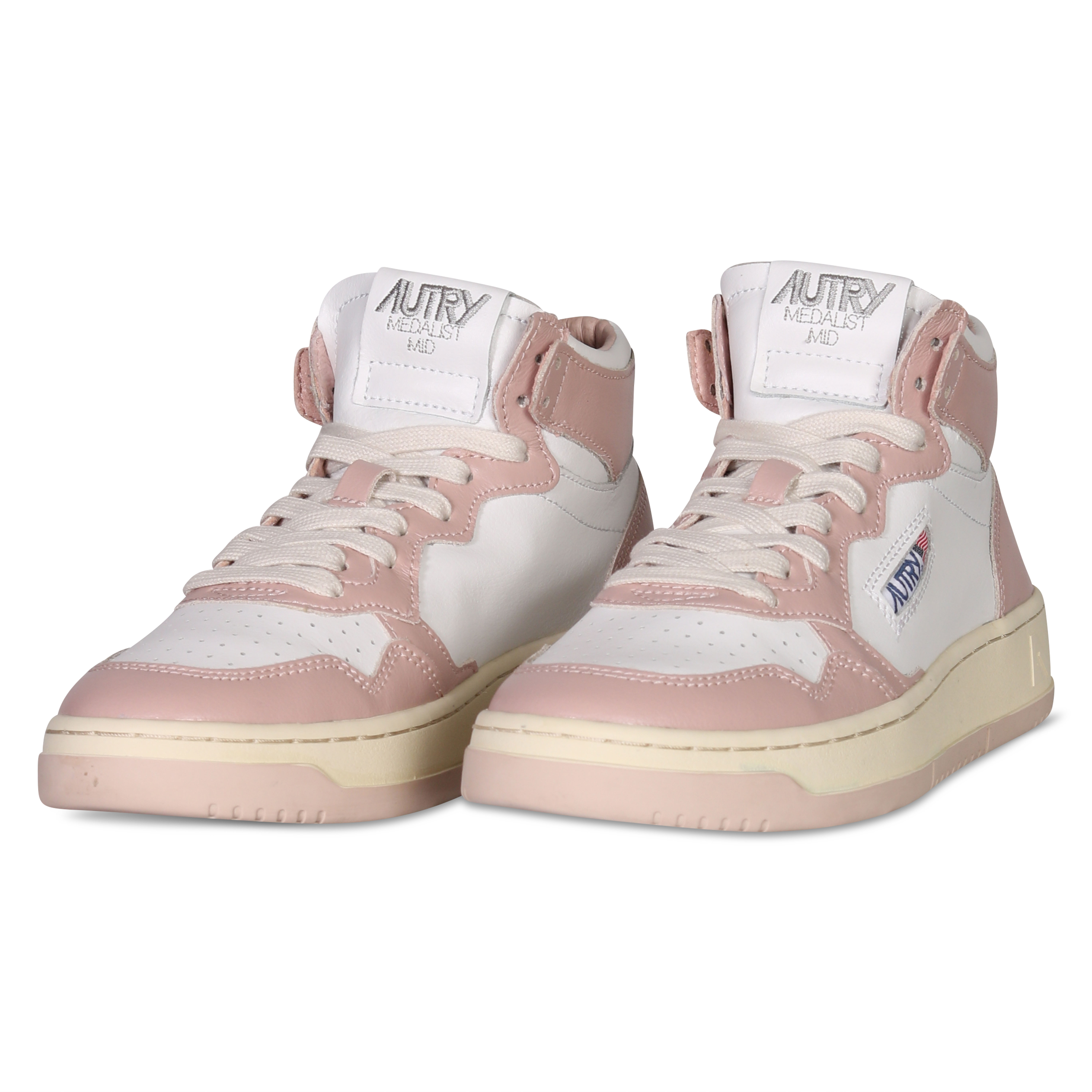 Autry Action Shoes Mid Sneaker White/Pink 39