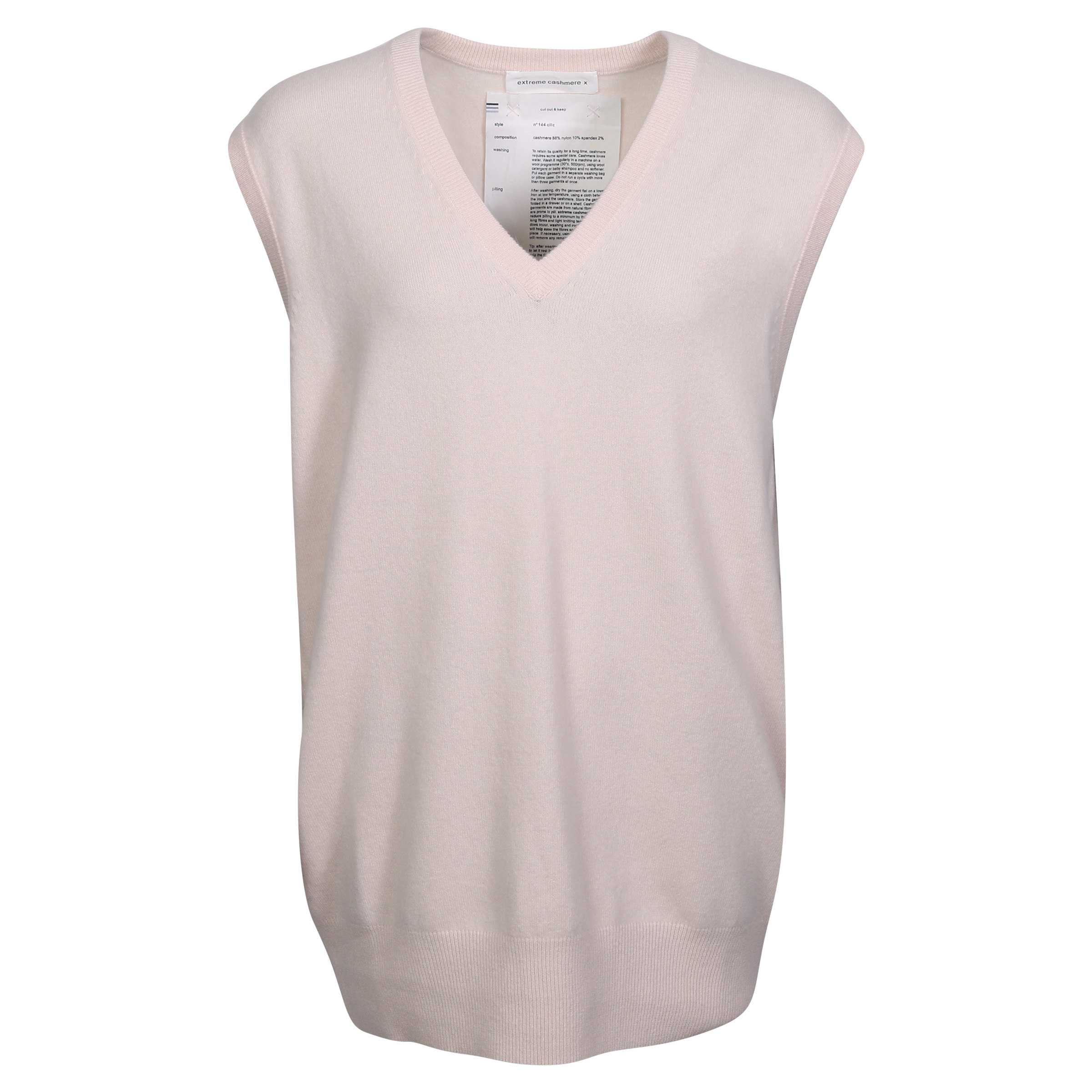 Extreme Cashmere Top N°144 Clic Creame/Talc