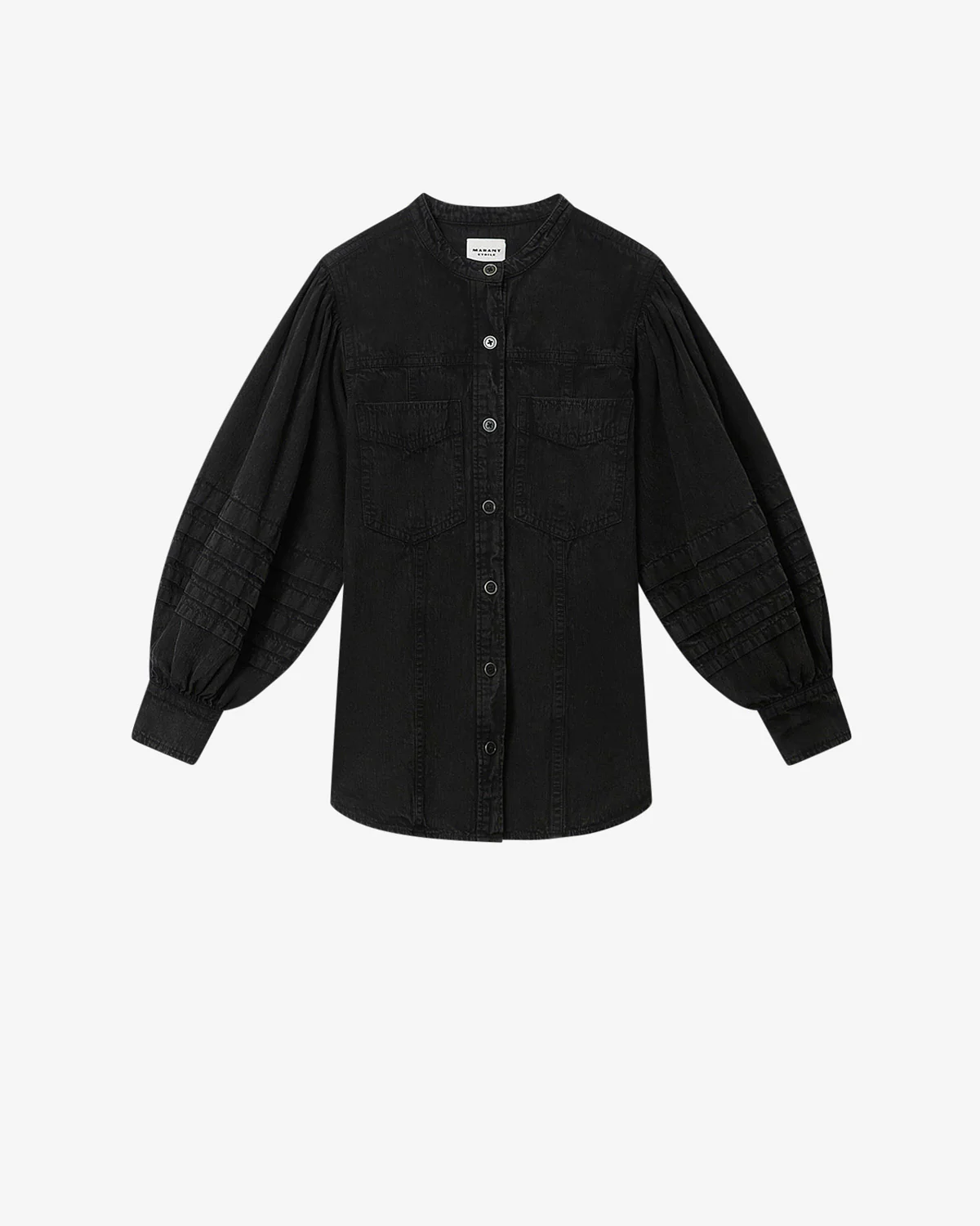 ISABEL MARANT ÉTOILE Mileda Shirt in Faded Black FR40 / DE38