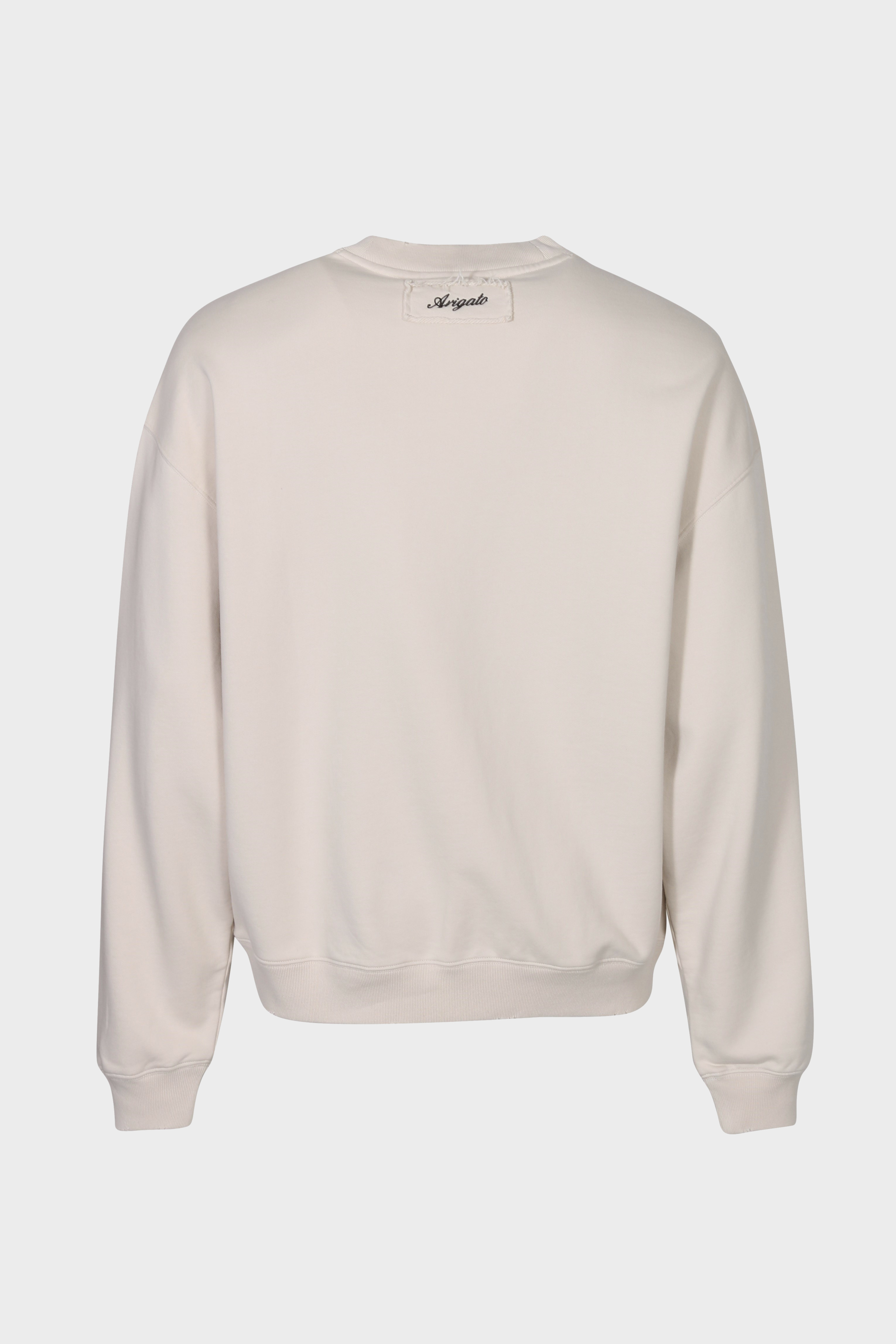AXEL ARIGATO Vista Distressed Sweatshirt in Beige L