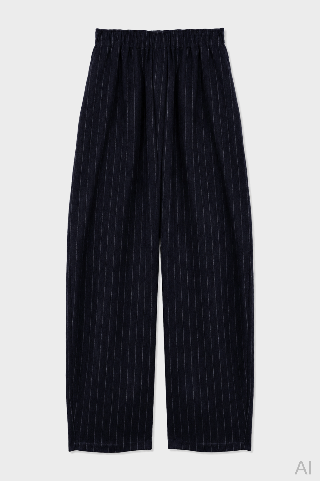 THE LATEST Pinstripe Wool Pant in Navy