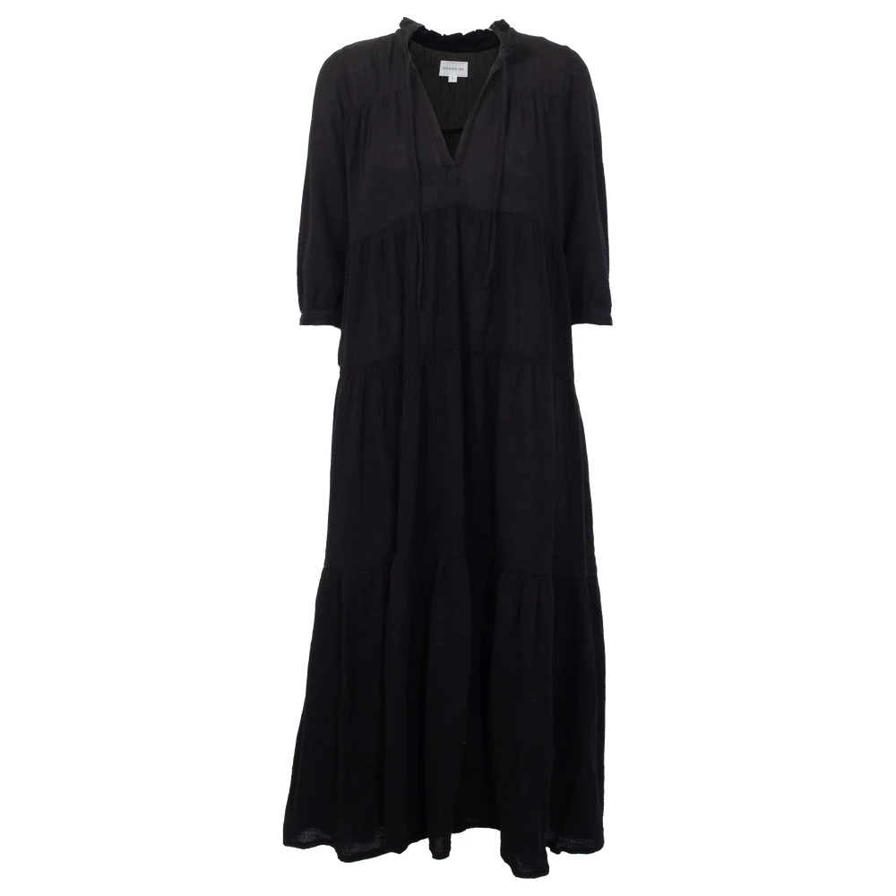 HONORINE Long Giselle Dress in Black