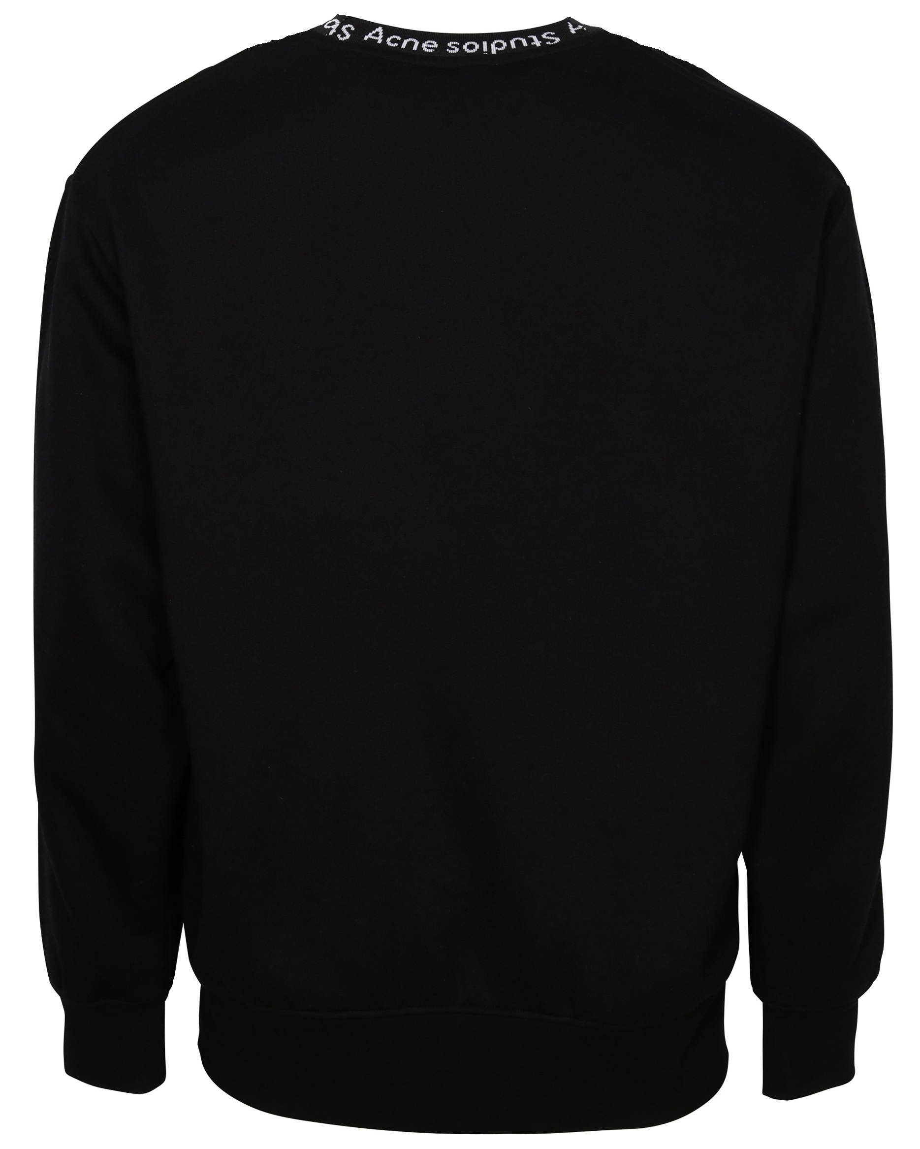 Acne Studios Sweatshirt Fulton Logo Rib Black