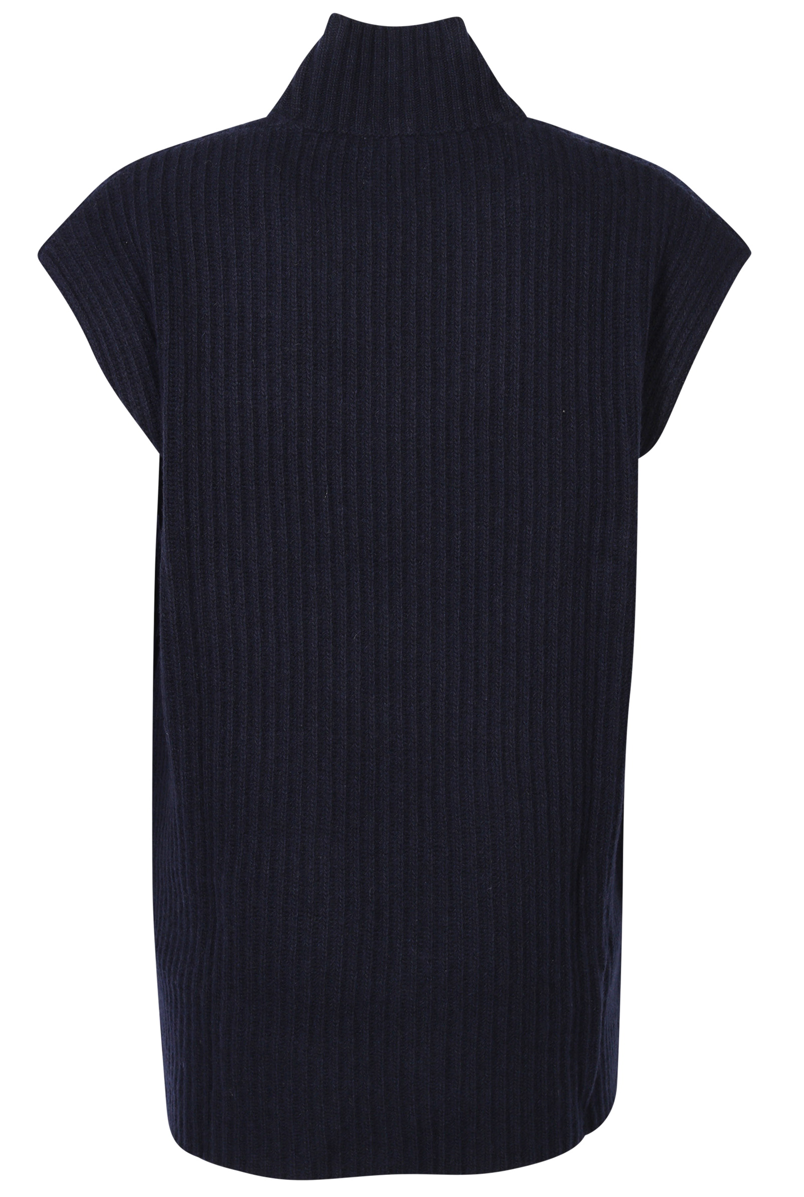 Ganni Recycled Wool Vest Navy