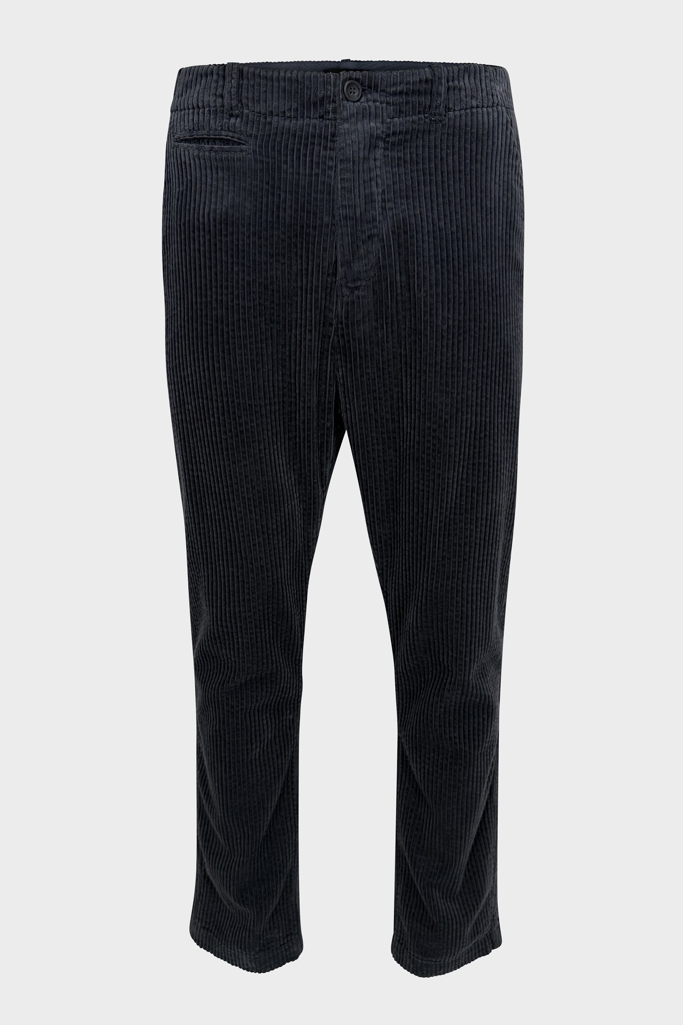 HANNES ROETHER Corduroy Pant in Dark Grey