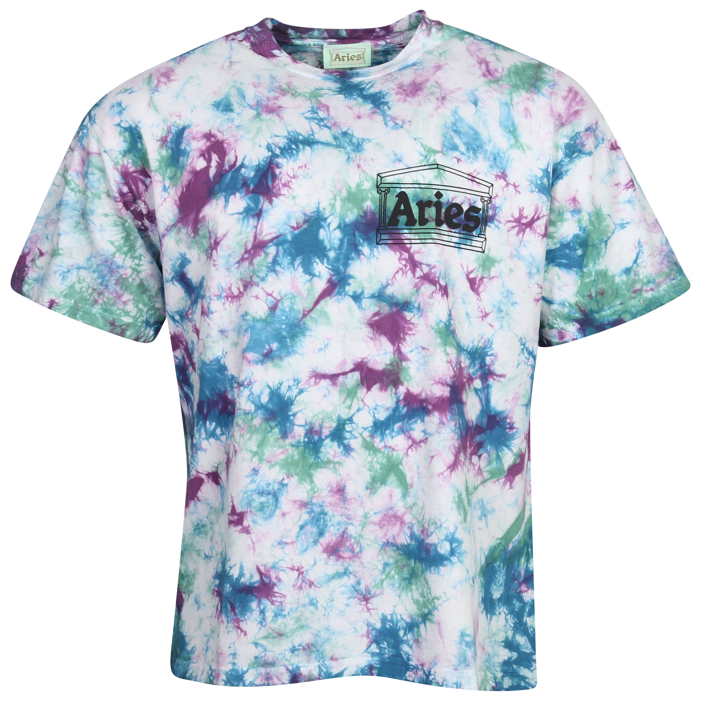 Unisex Aries Temple Tie Dye T-Shirt Multicolour