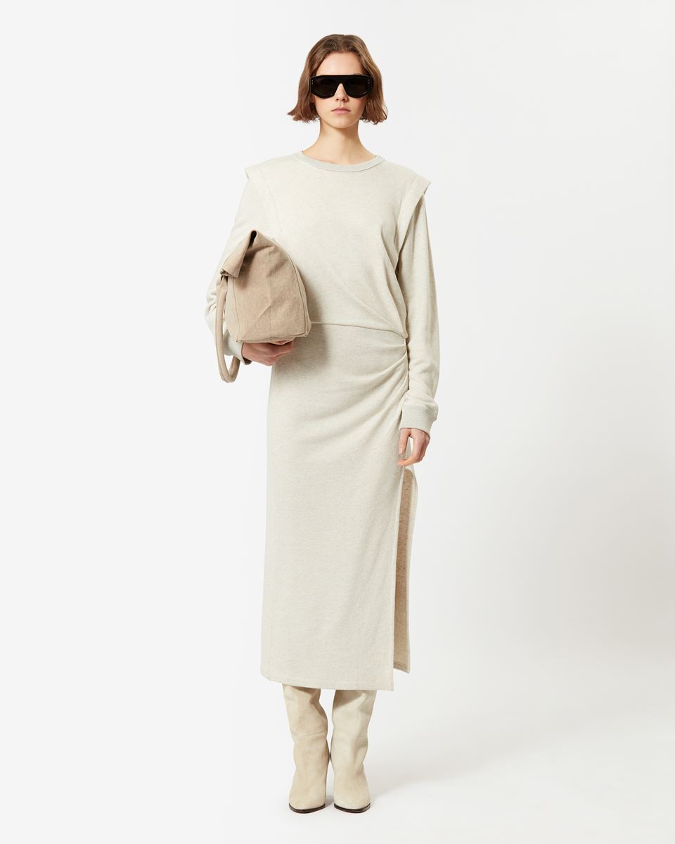 ISABEL MARANT TOILE Mafalda Sweat Dress in Ecru ISABEL MARANT TOILE Mafalda Sweat Dress in Ecru