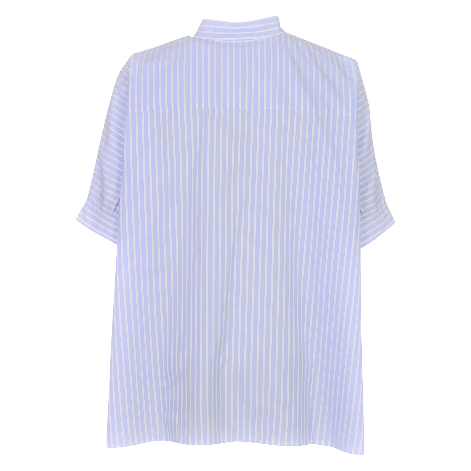 R13 Oversized Boxy Shirt Light Blue Wide Stripe S
