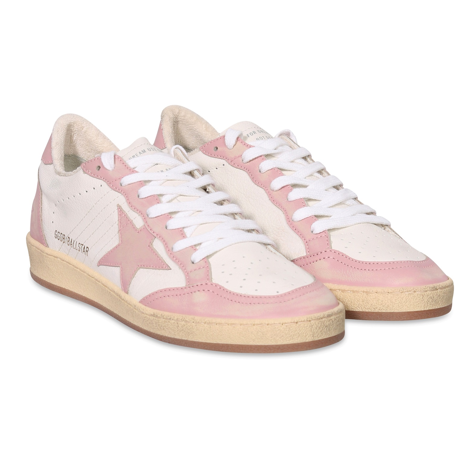 GOLDEN GOOSE Sneaker Ball Star in White/Pink 37