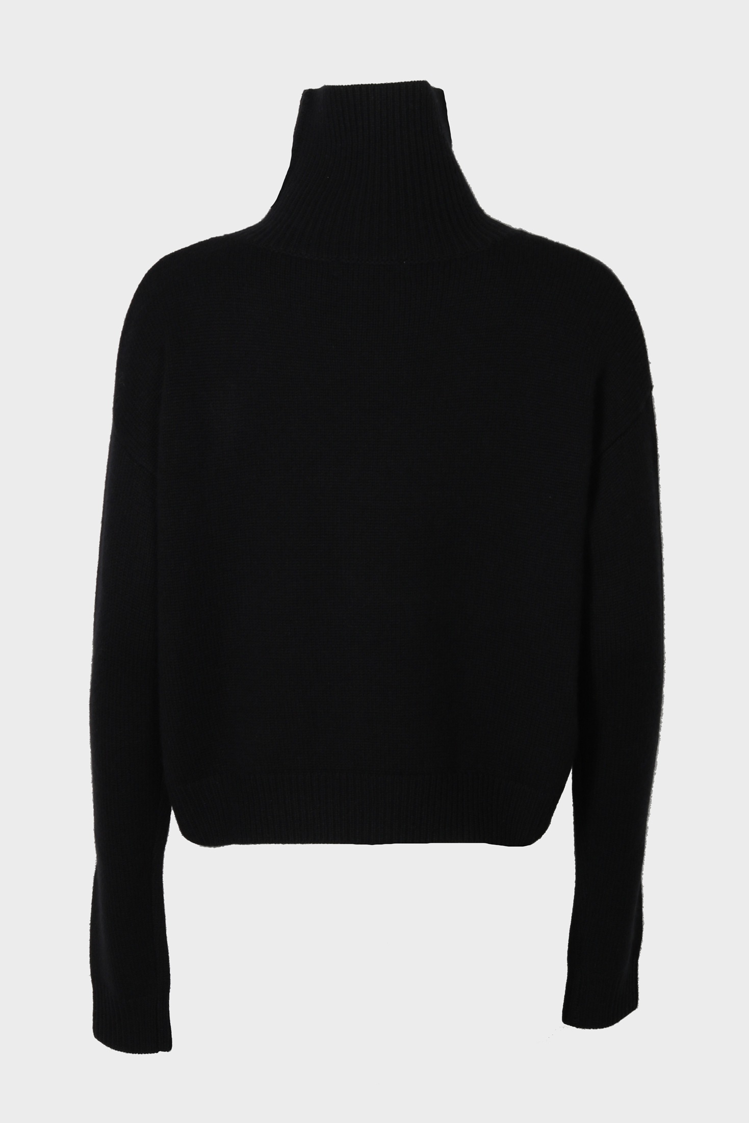 FLONA Cashmere Turtleneck Sweater in Black