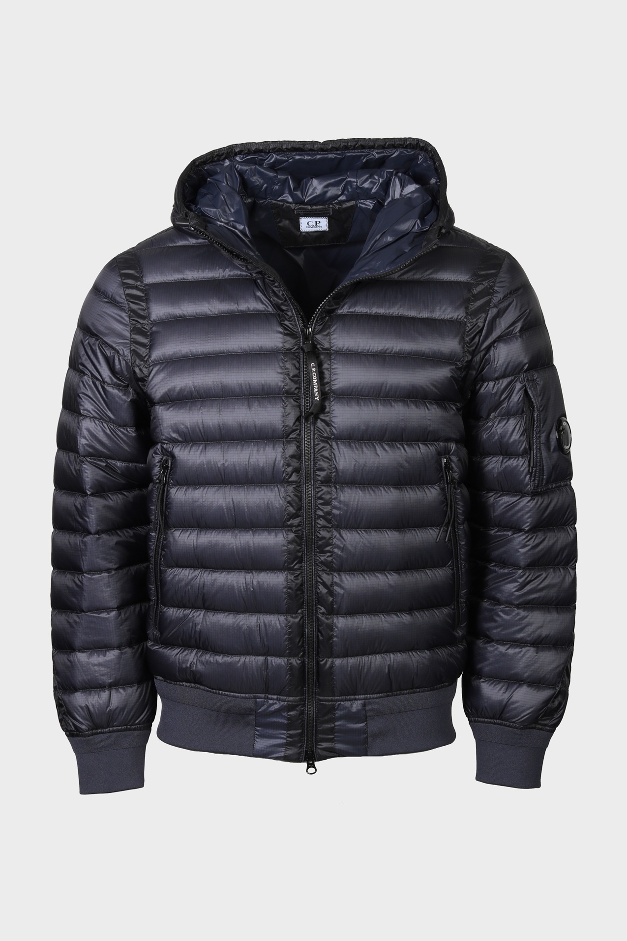 C.P. COMPANY D.D. Shell Hodded Light Down Jacket in Total Eclipse
