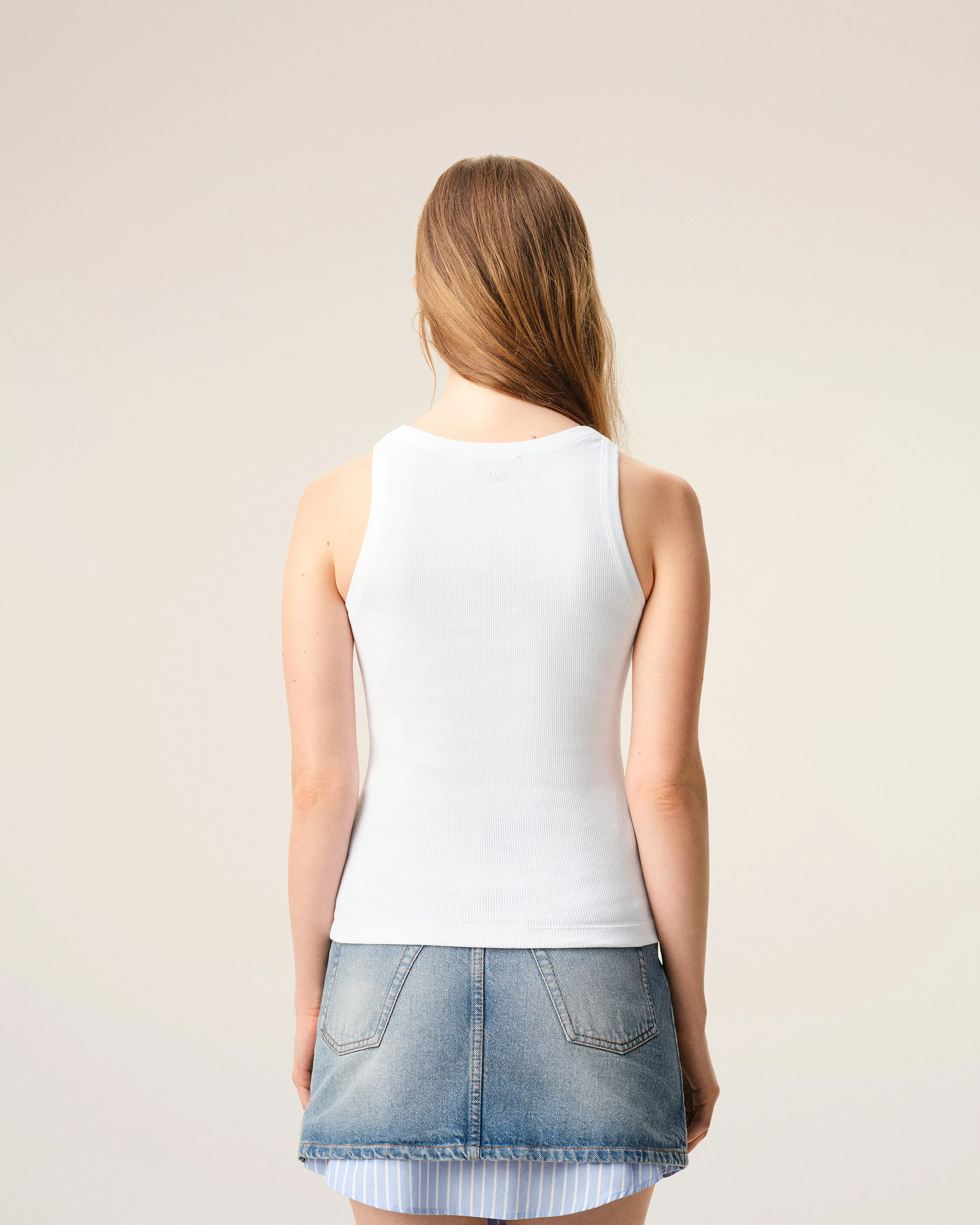 AMI PARIS de Coeur Tanktop in White
