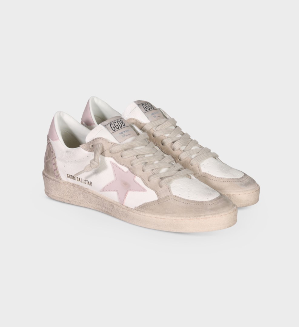 beige/weißer sneaker von golden goose