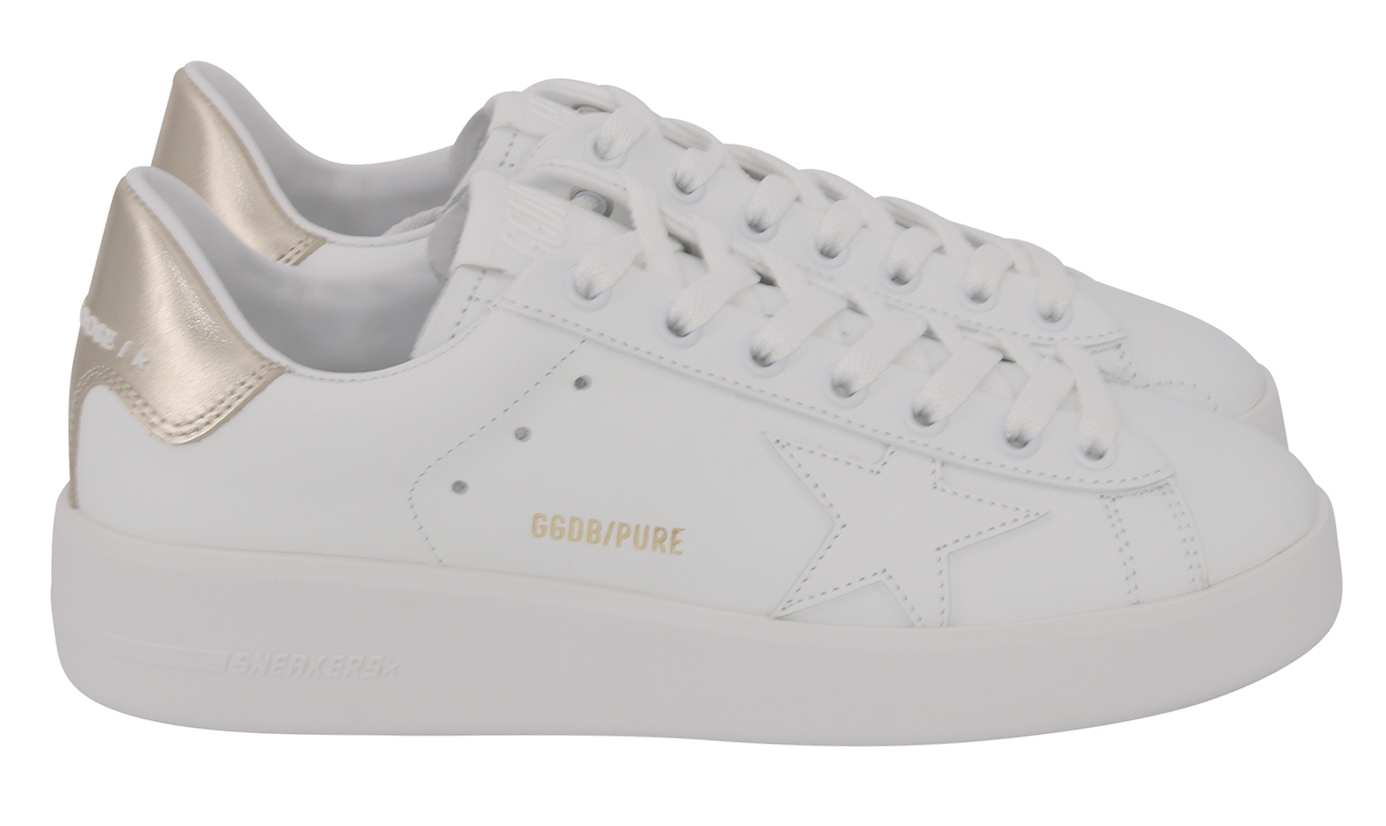 Golden Goose Pure Star White/Mirror Heel