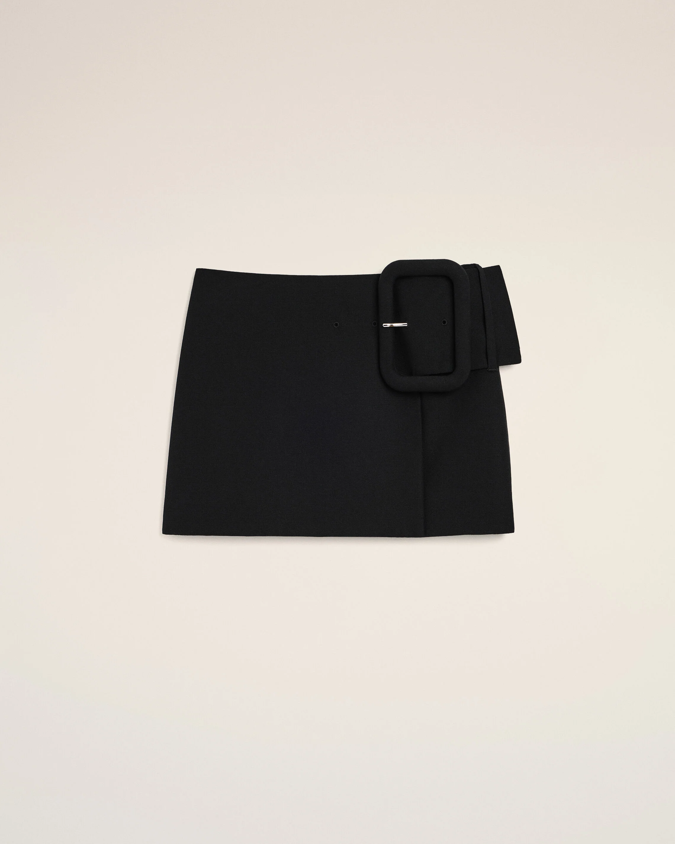 AMI PARIS Jupe Mini Buckle Skirt in Black